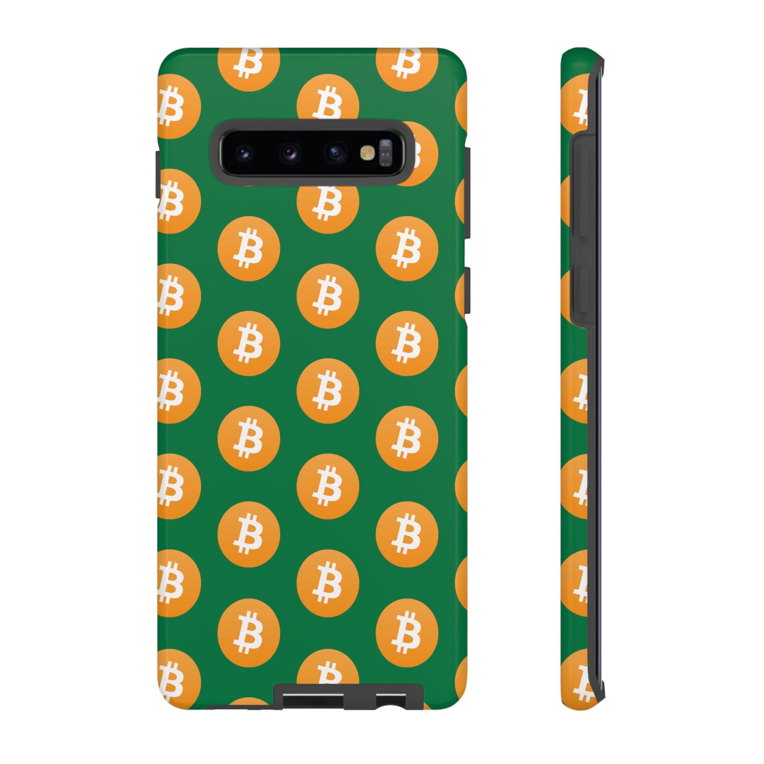 Phone Tough Case - Bitcoin Green Background