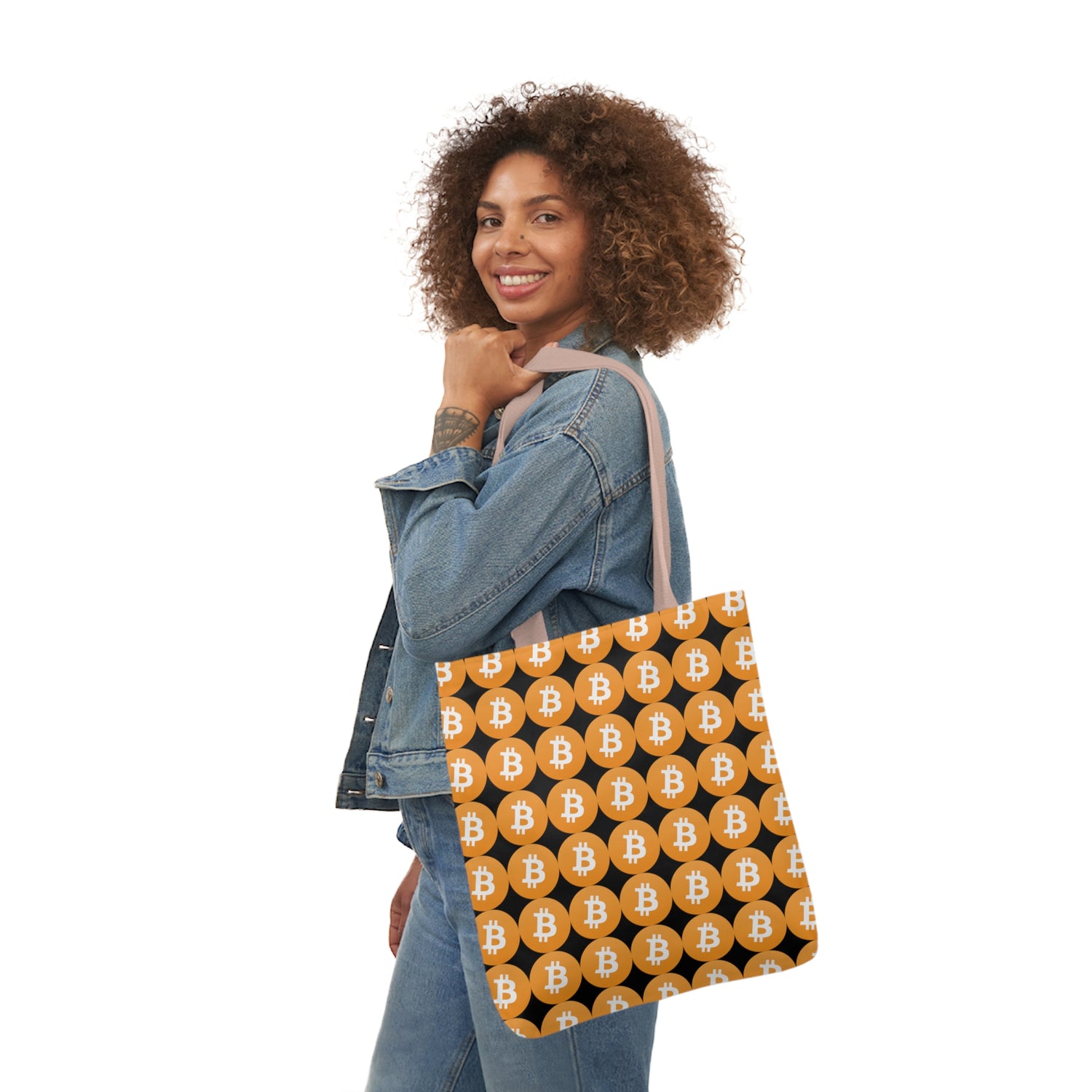 Canvas Tote Bag - Bitcoin Logo
