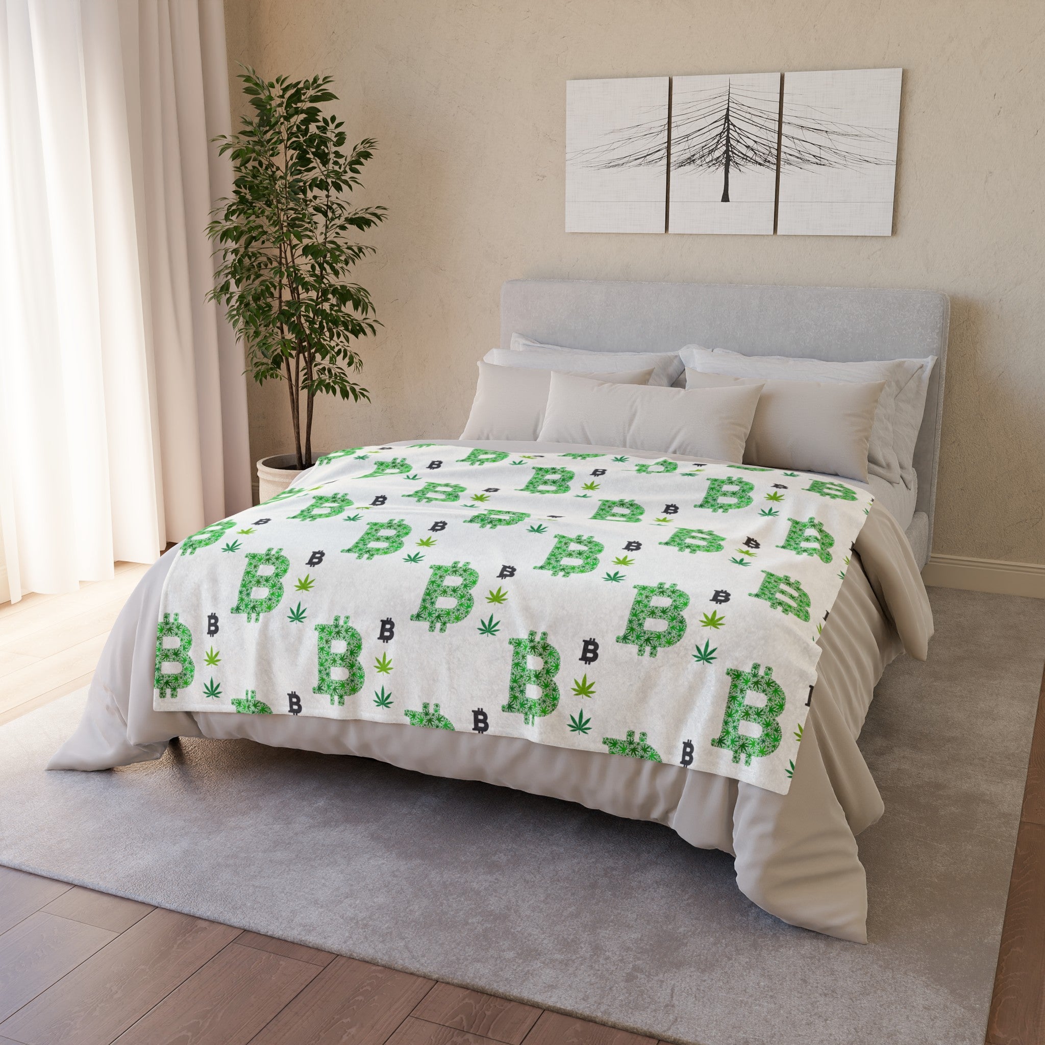 Blanket - Bitcoin Leaves