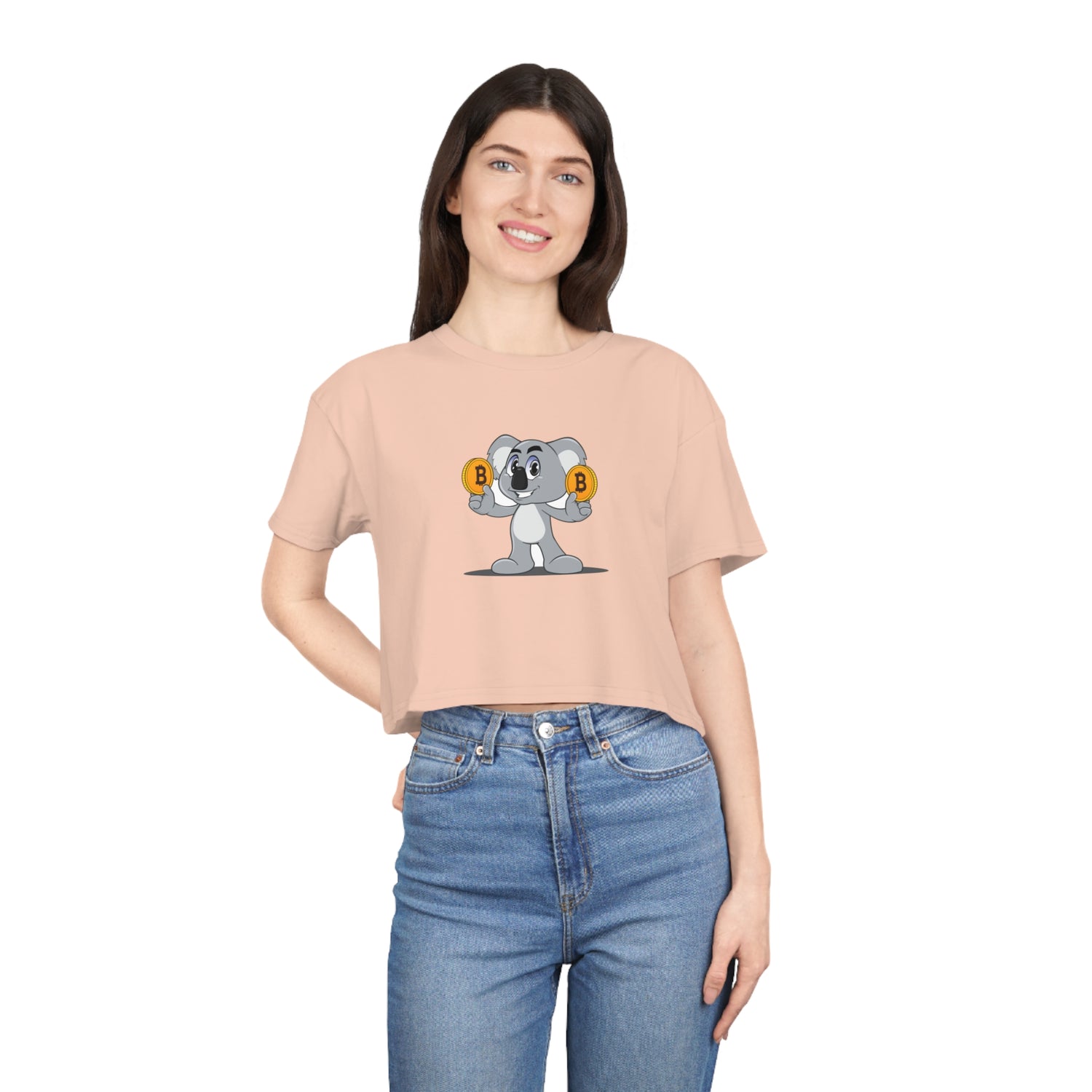 Crop Tee - Bitcoin Koala