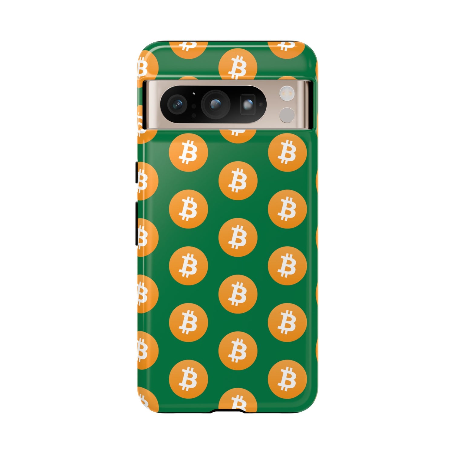 Phone Tough Case - Bitcoin Green Background