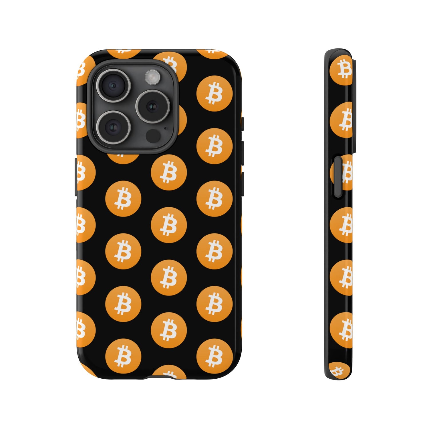Phone Tough Case - Bitcoin Black Background