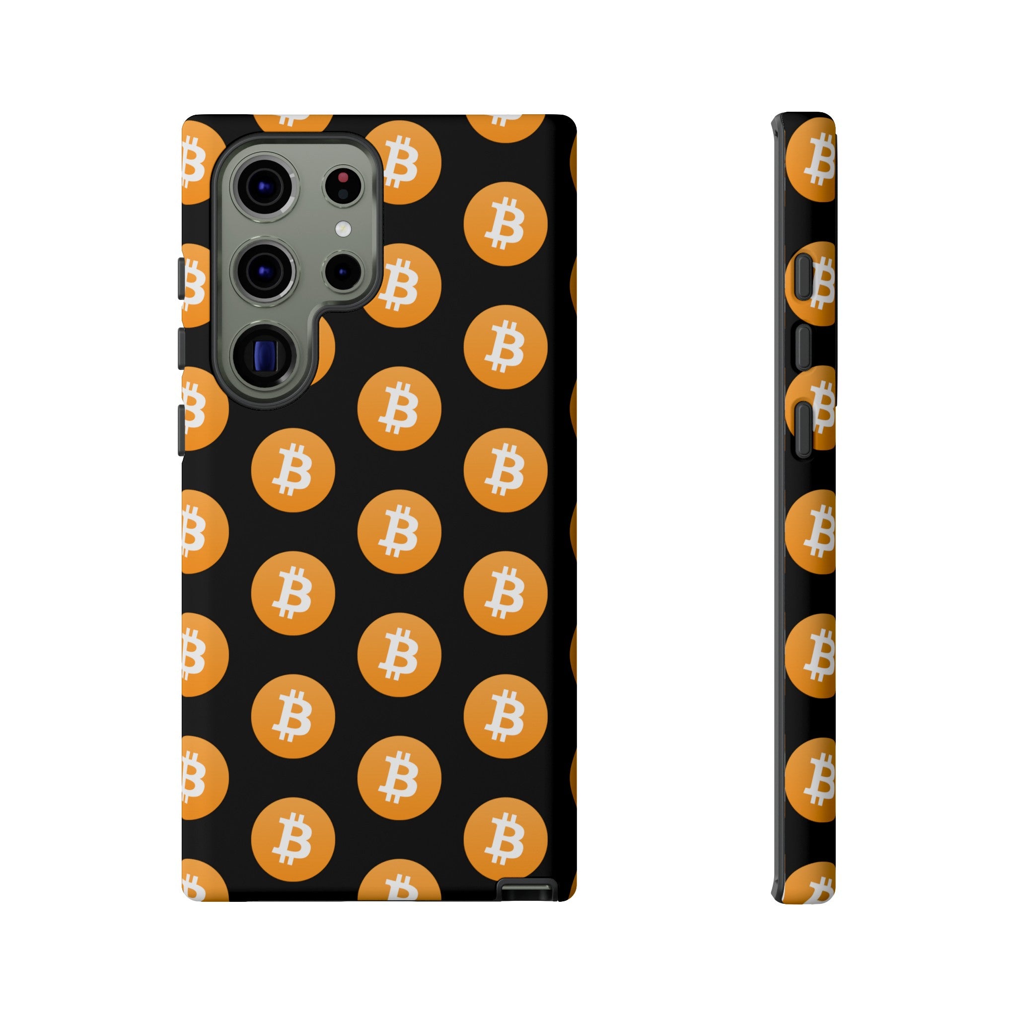 Phone Tough Case - Bitcoin Black Background