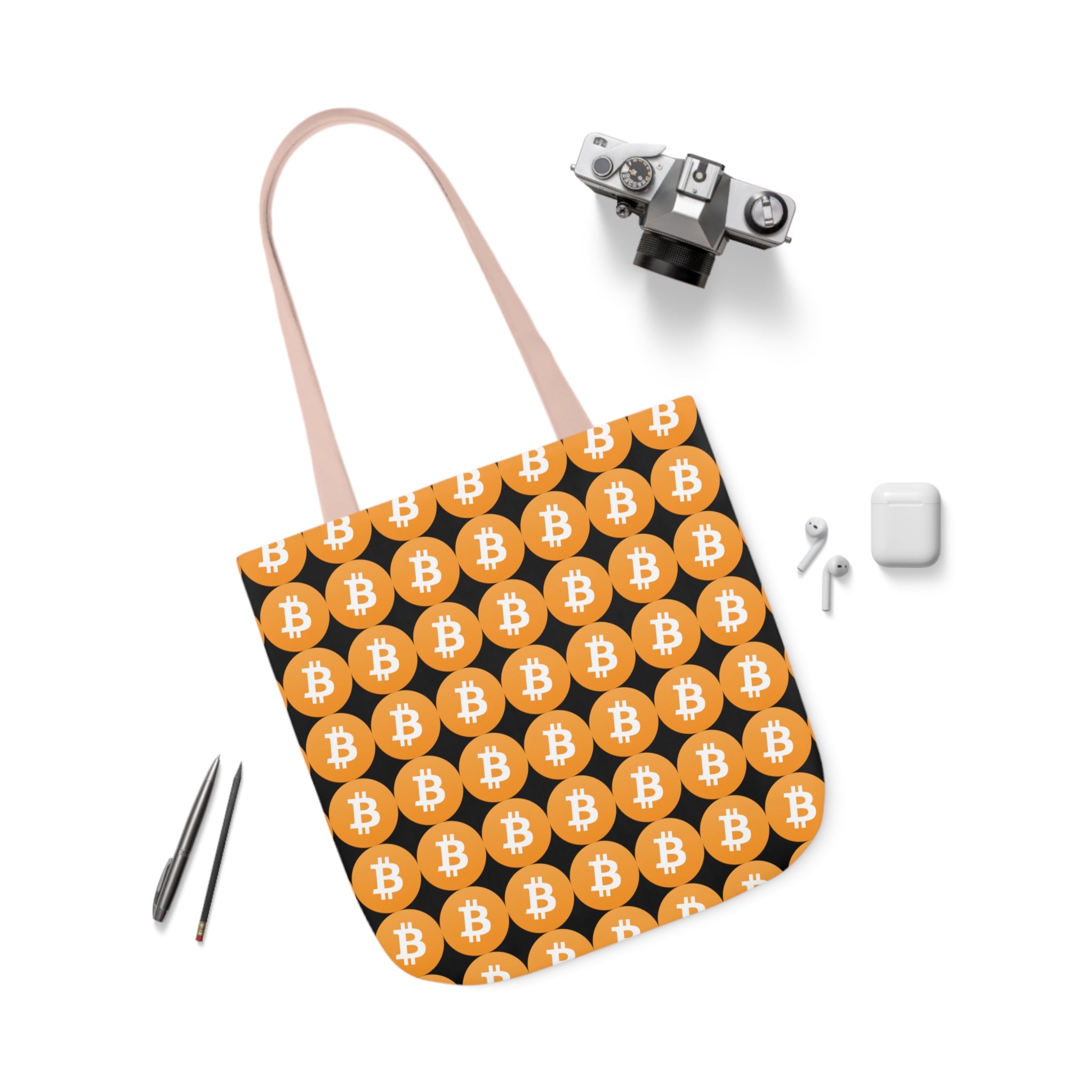 Canvas Tote Bag - Bitcoin Logo