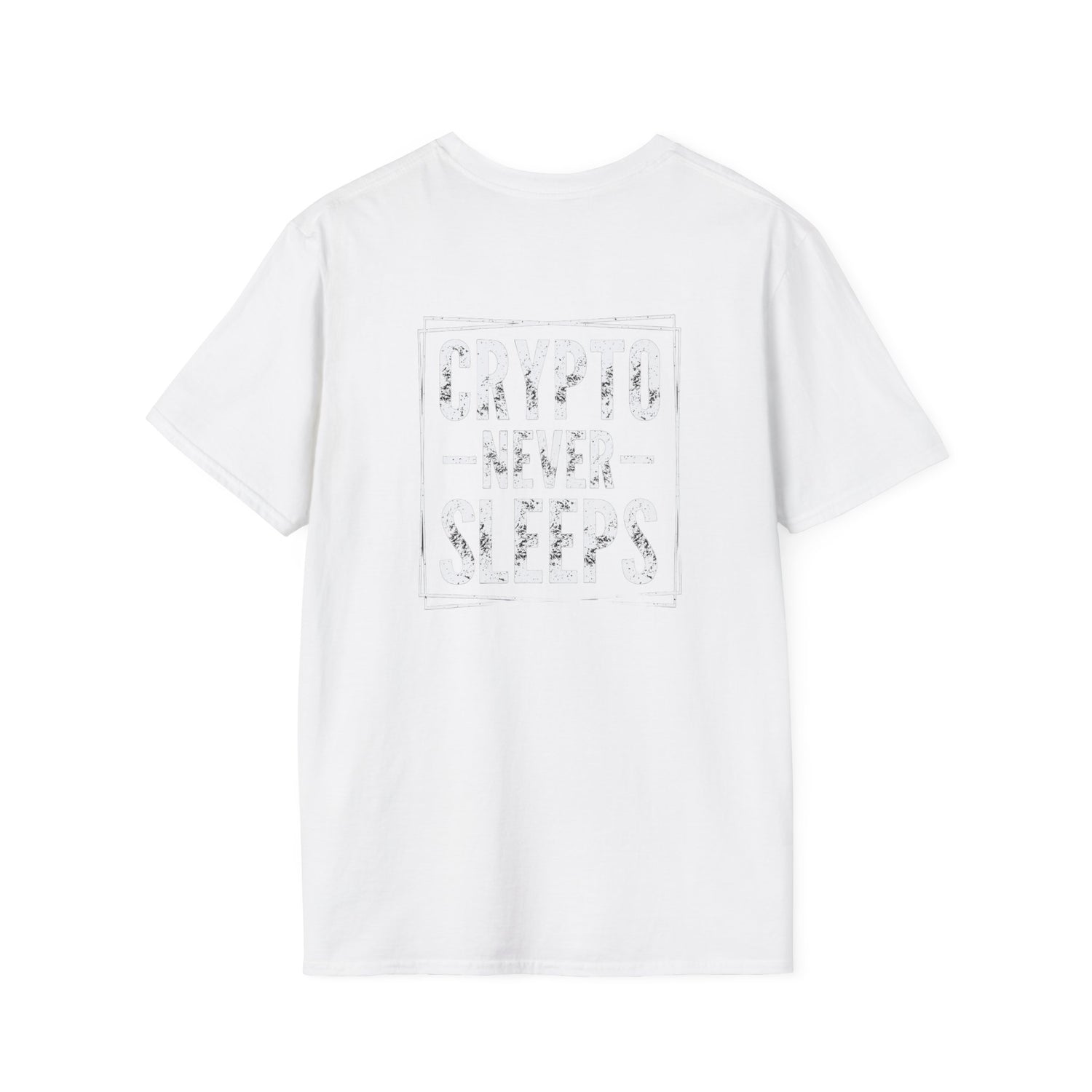 Crypto Never Sleeps (Back) T-Shirt