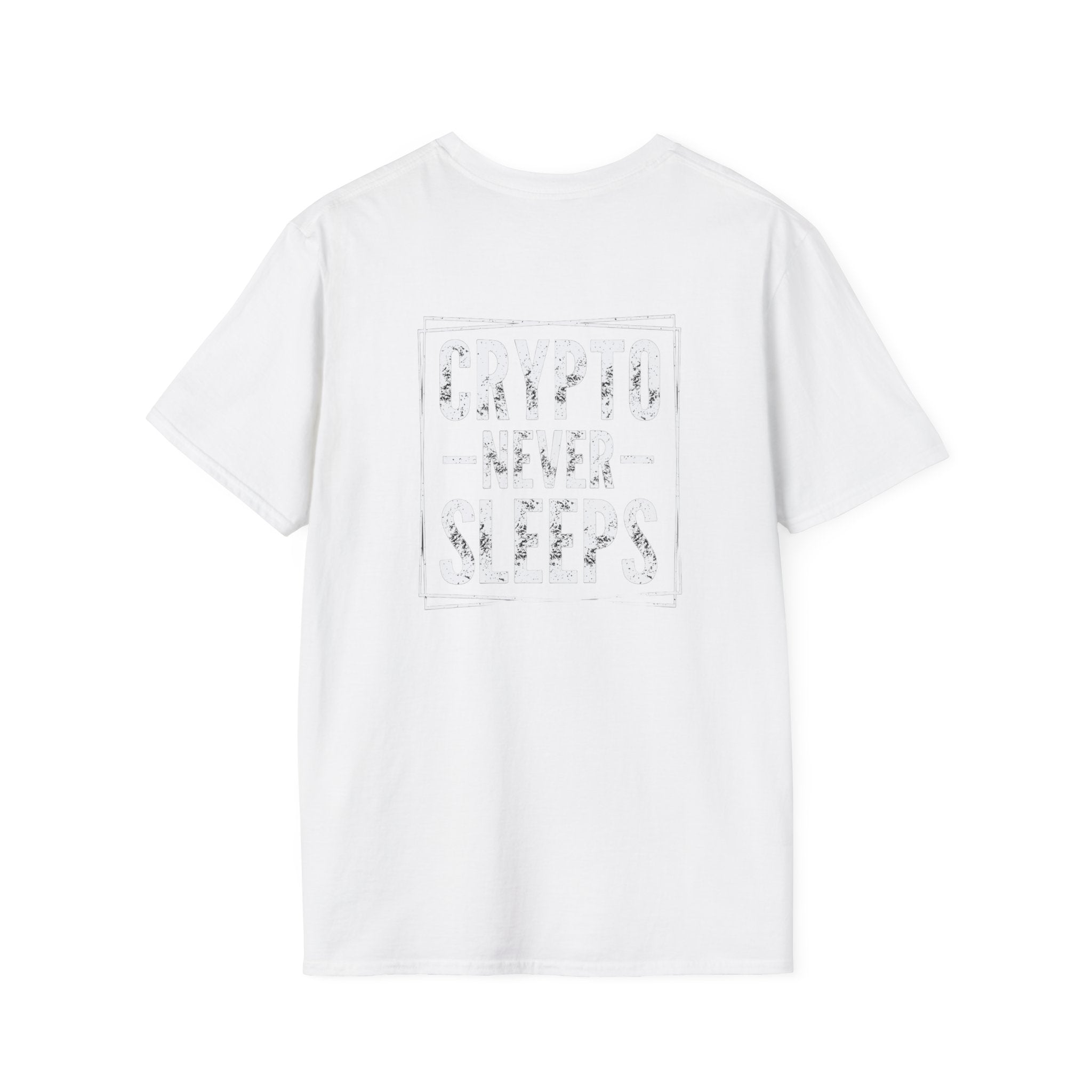Crypto Never Sleeps (Back) T-Shirt