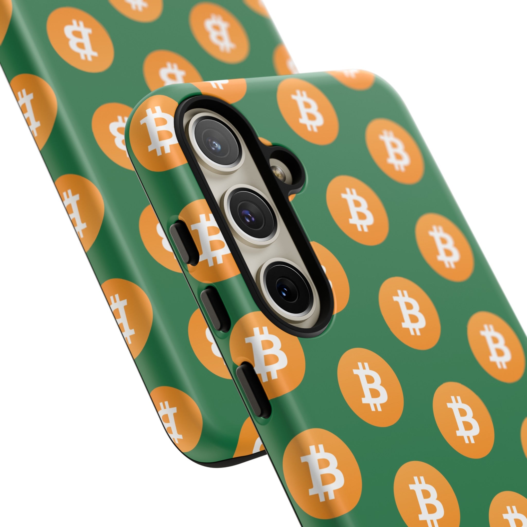 Phone Tough Case - Bitcoin Green Background