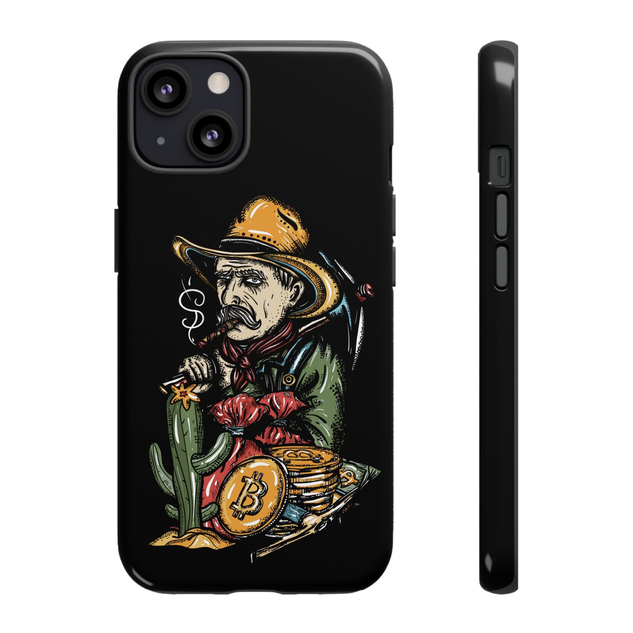 Phone Tough Case - Bitcoin Smoking Man