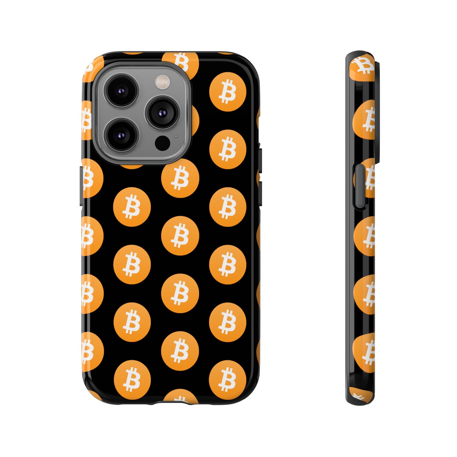 Phone Tough Case - Bitcoin Black Background