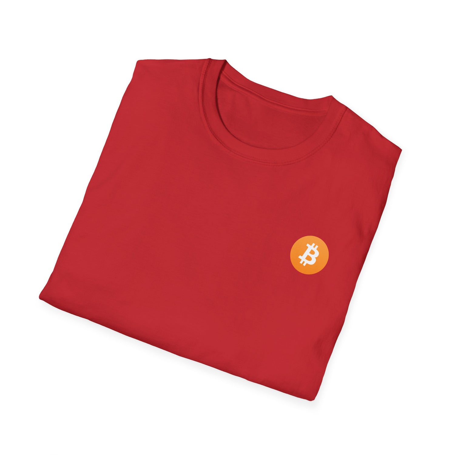 Bitcoin Logo Small - Cotton T-Shirt