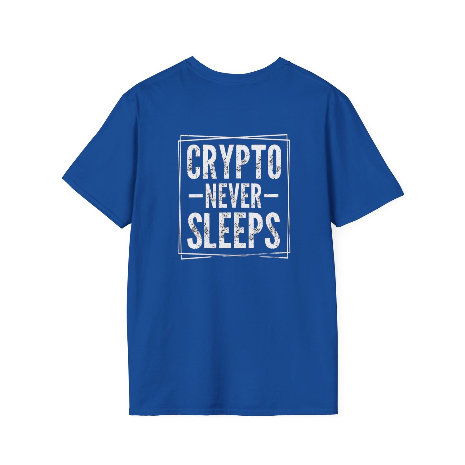 Crypto Never Sleeps (Back) T-Shirt