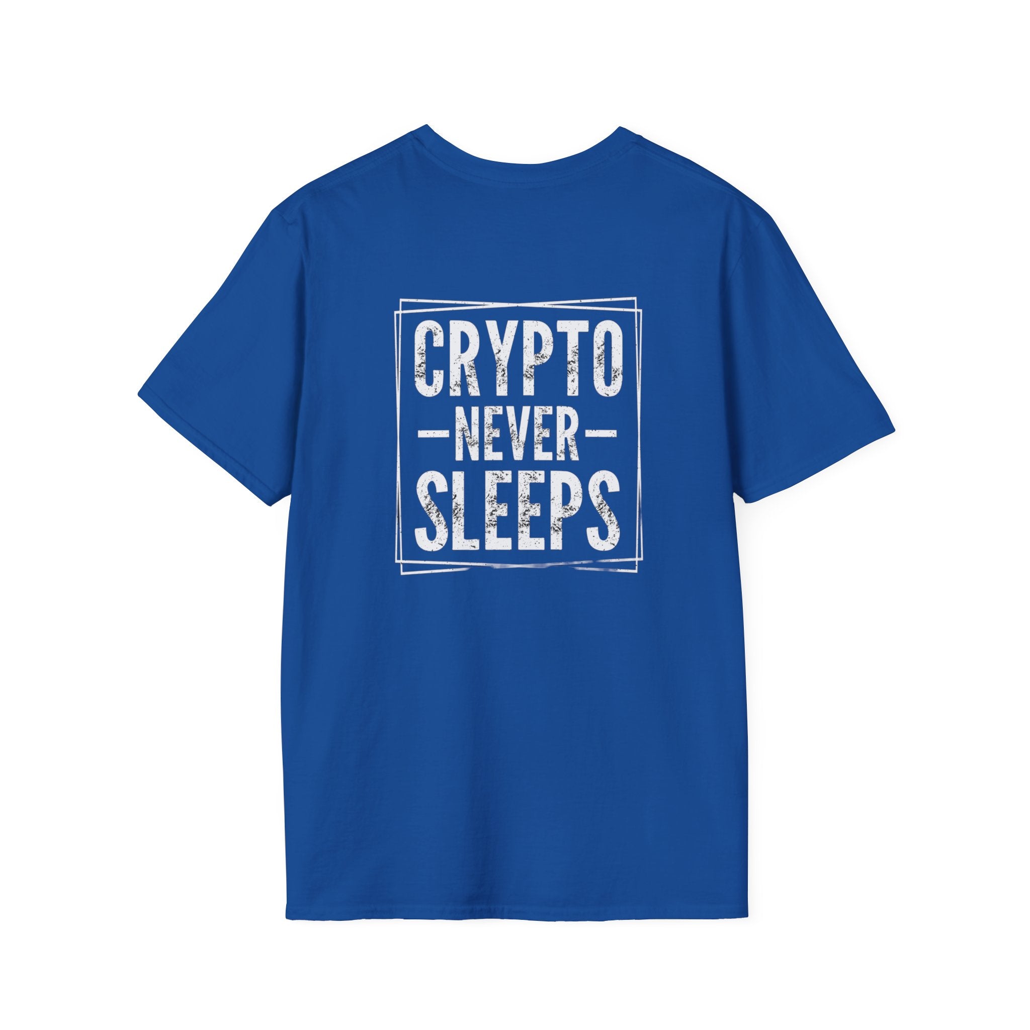 Crypto Never Sleeps (Back) T-Shirt