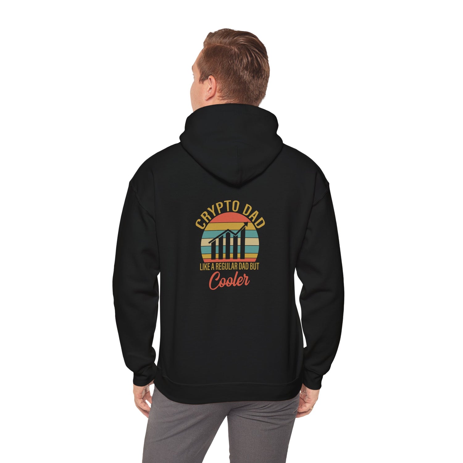 Crypto Dad Like a Regular Dad But Cooler (Back) - Hoodie