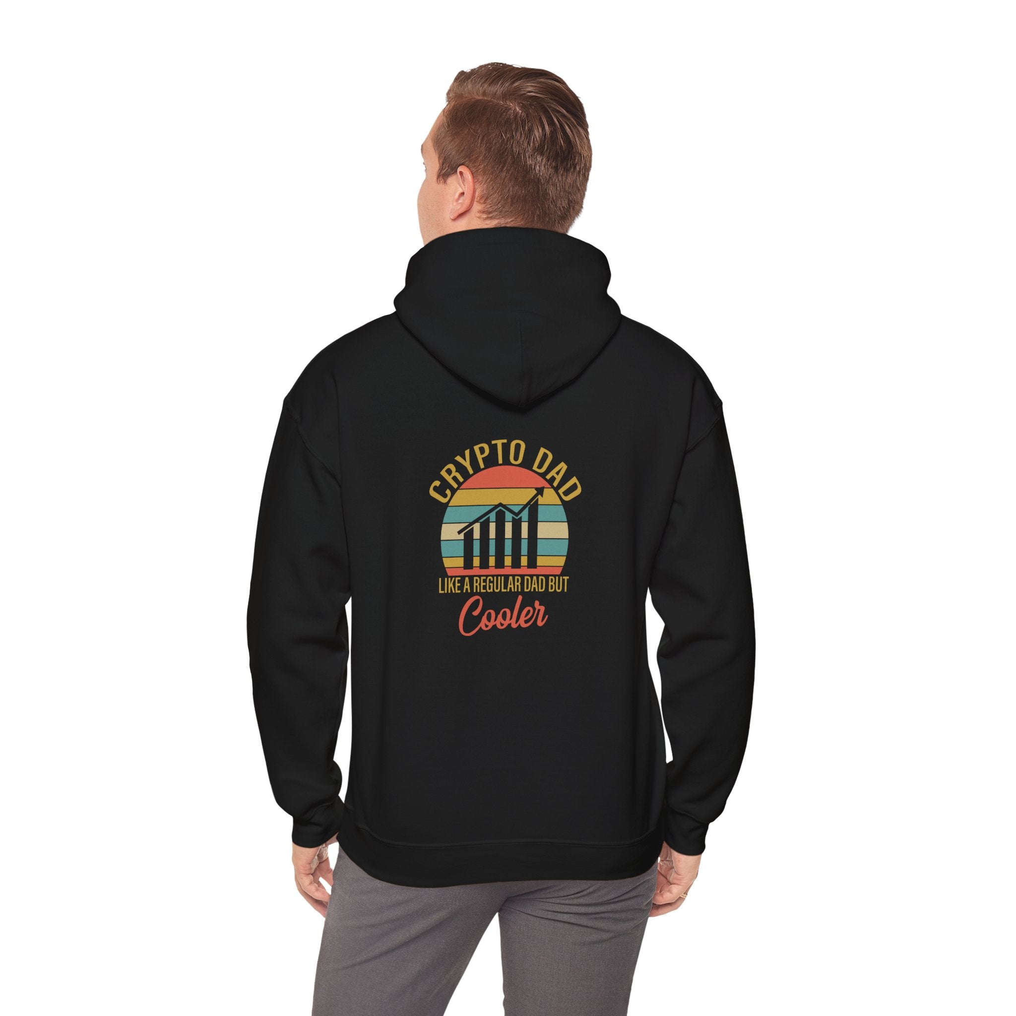 Crypto Dad Like a Regular Dad But Cooler (Back) - Hoodie