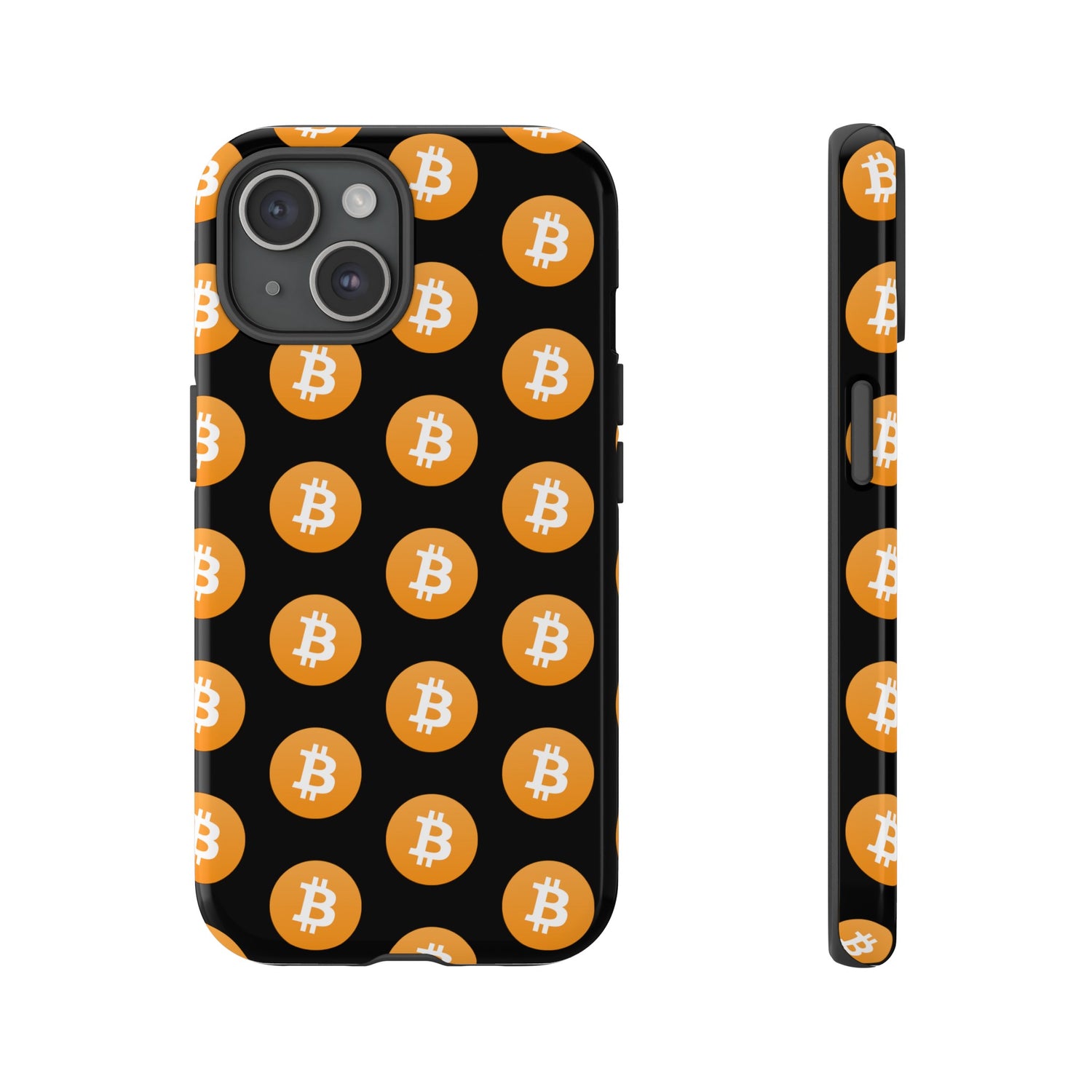 Phone Tough Case - Bitcoin Black Background