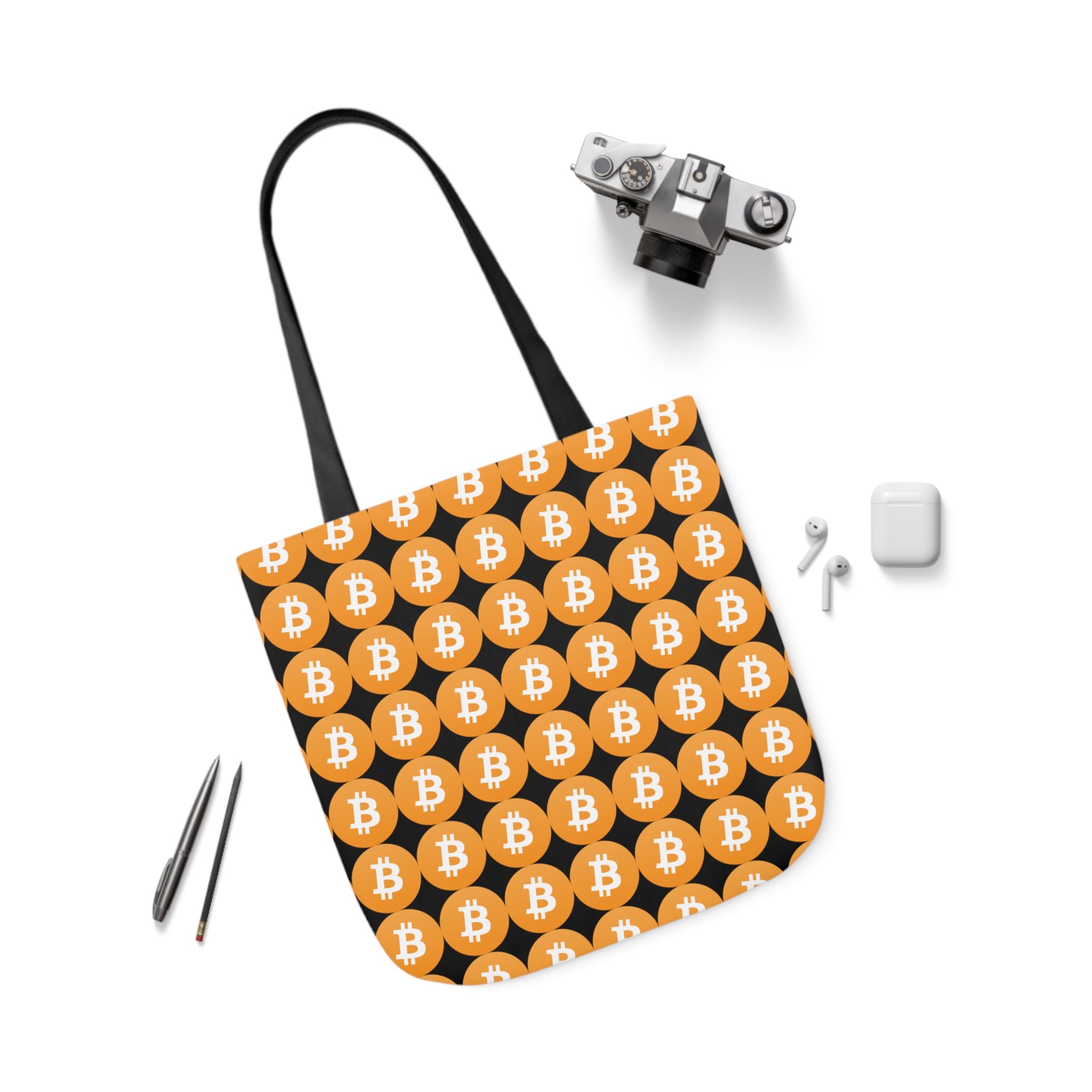 Canvas Tote Bag - Bitcoin Logo