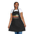 Black Apron with I Told You So and Bitcoin symbol, ideal for crypto and cooking enthsiasts.