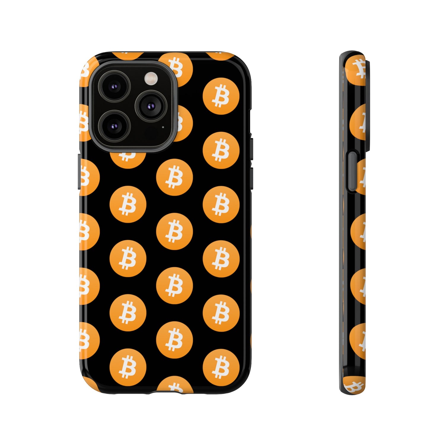Phone Tough Case - Bitcoin Black Background