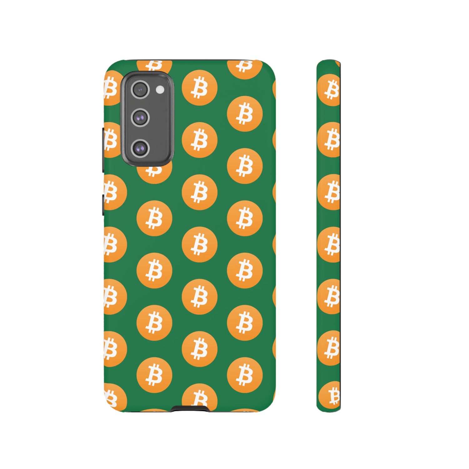 Phone Tough Case - Bitcoin Green Background