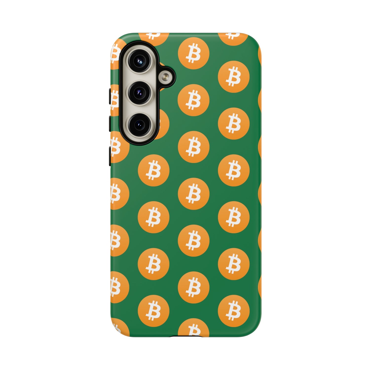 Phone Tough Case - Bitcoin Green Background