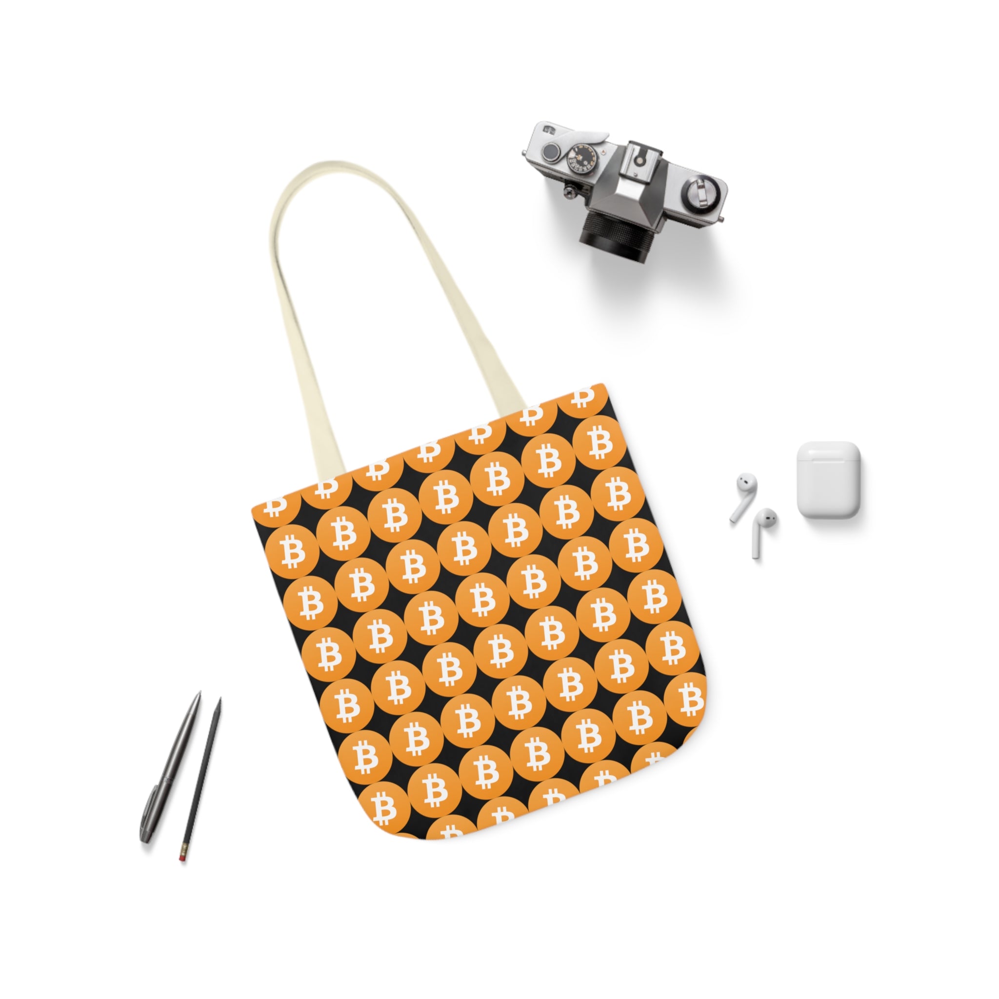 Canvas Tote Bag - Bitcoin Logo