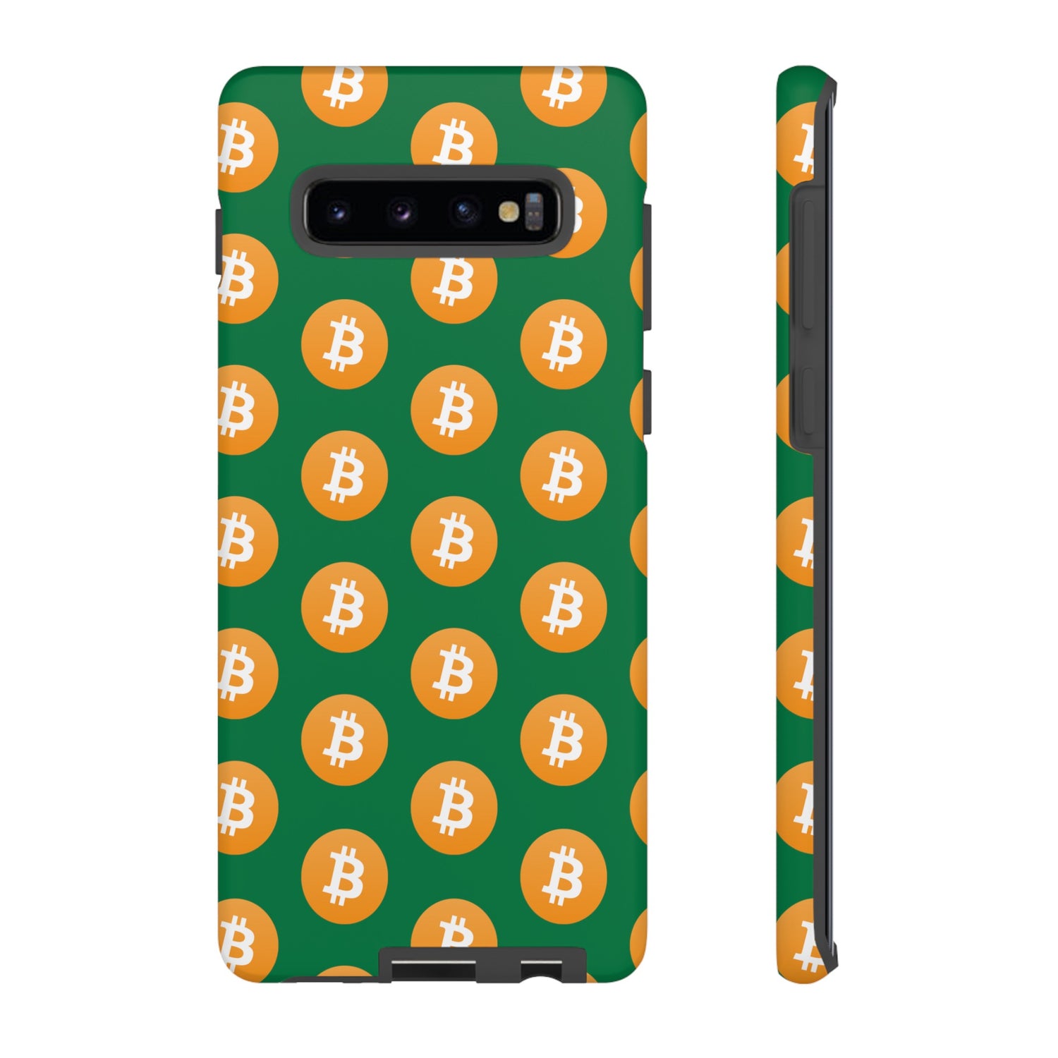 Phone Tough Case - Bitcoin Green Background