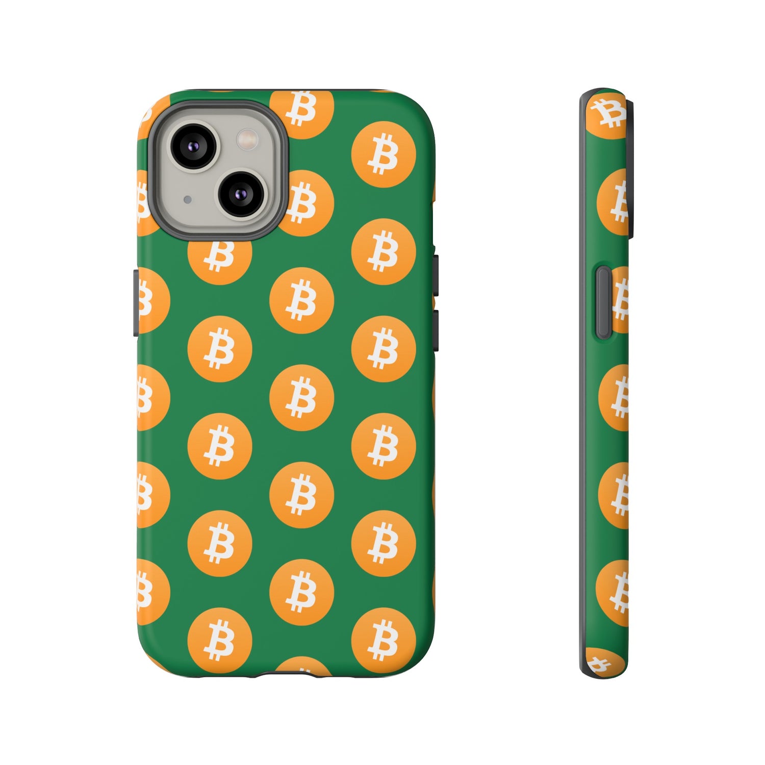 Phone Tough Case - Bitcoin Green Background