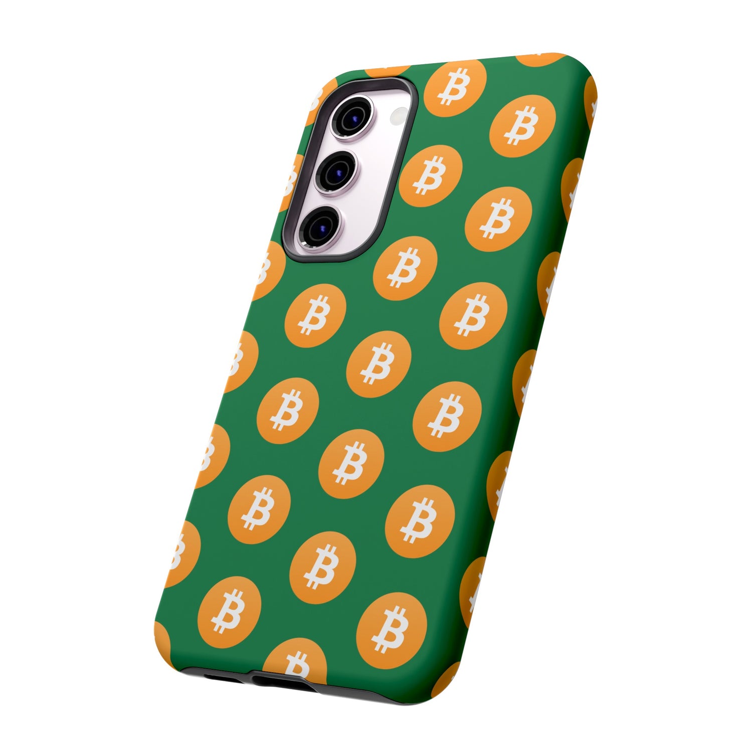 Phone Tough Case - Bitcoin Green Background