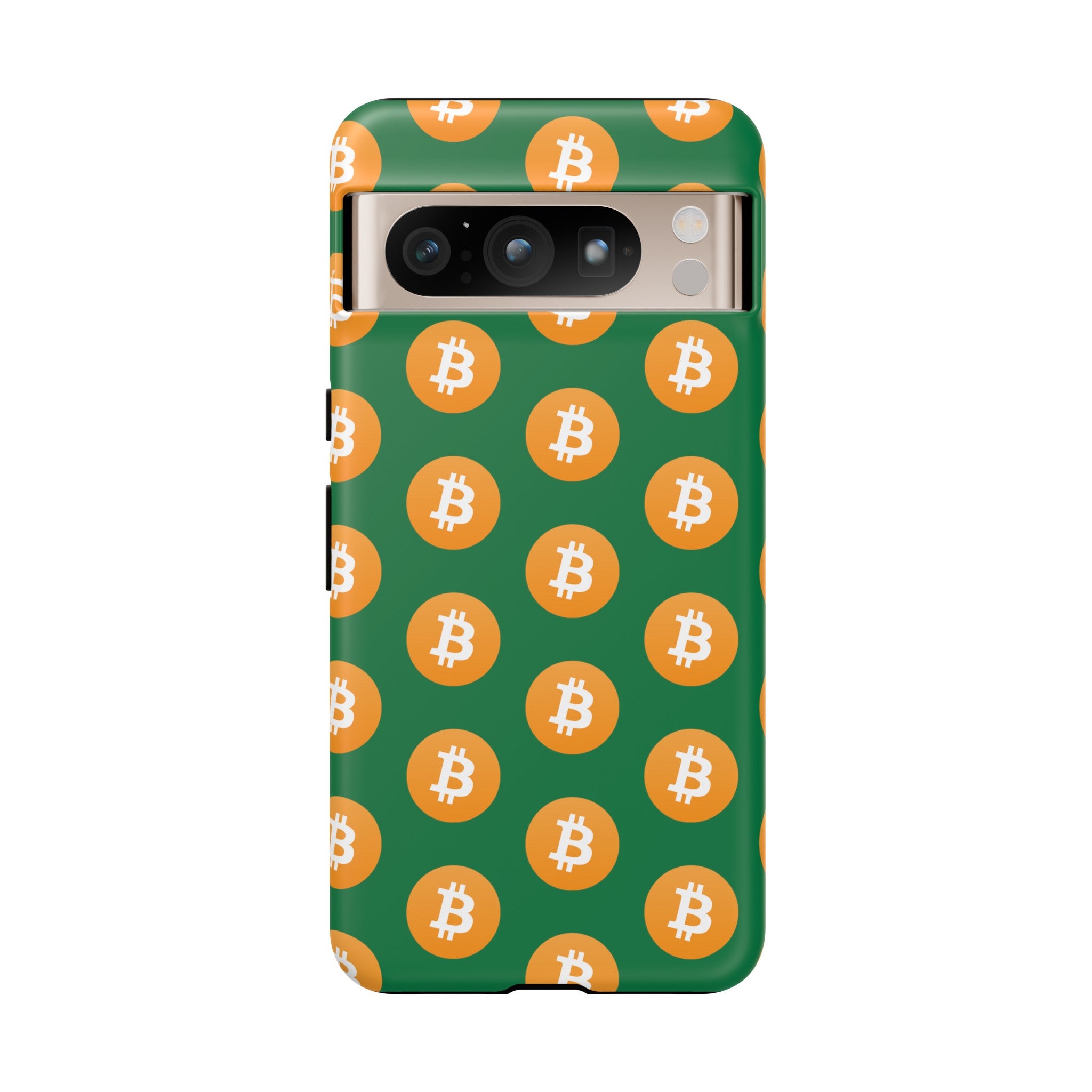 Phone Tough Case - Bitcoin Green Background