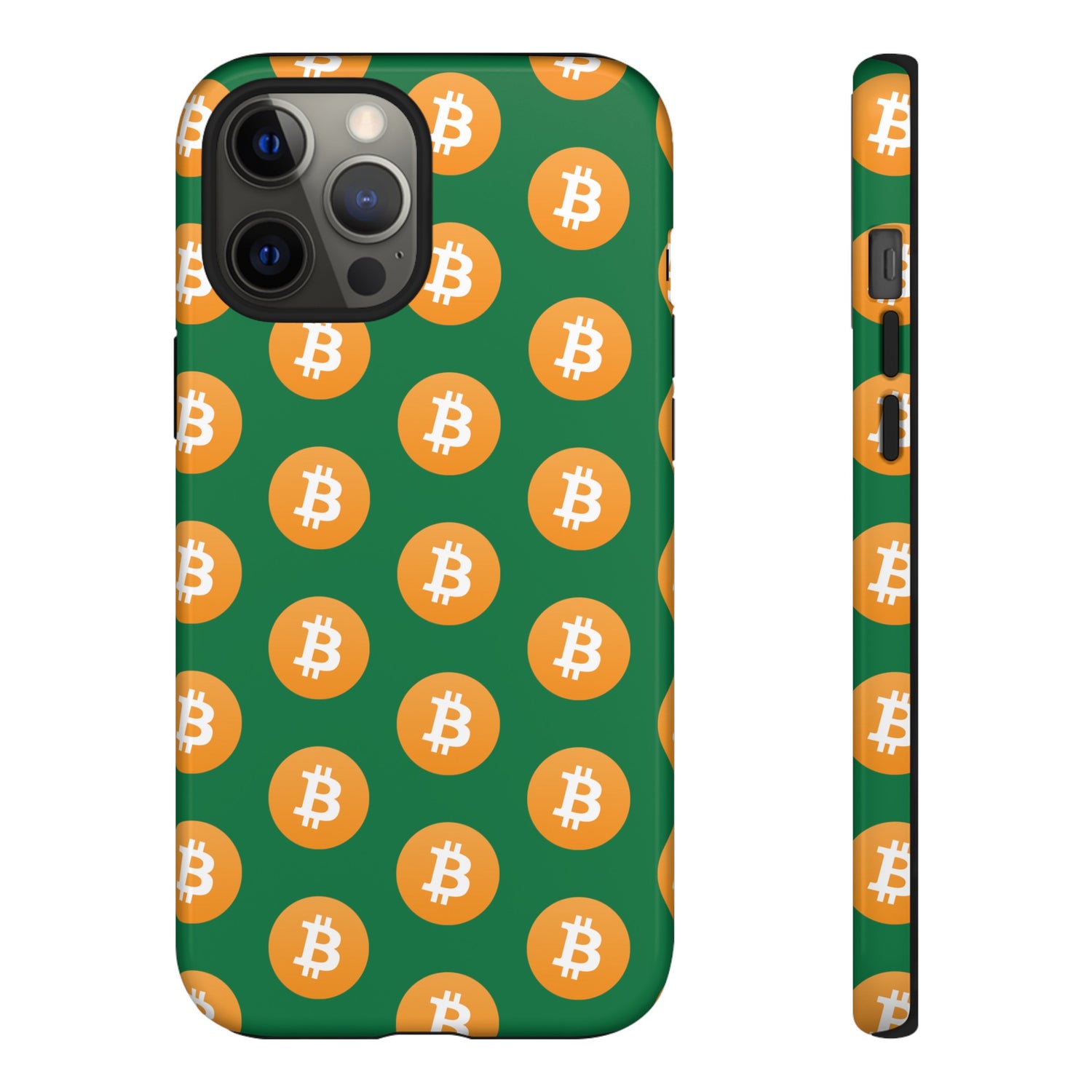 Phone Tough Case - Bitcoin Green Background