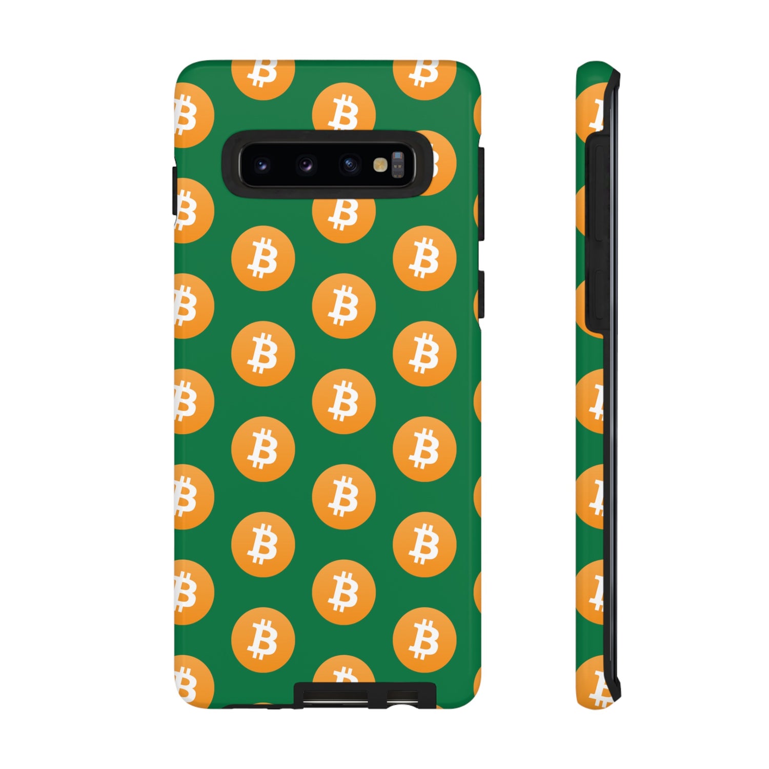 Phone Tough Case - Bitcoin Green Background