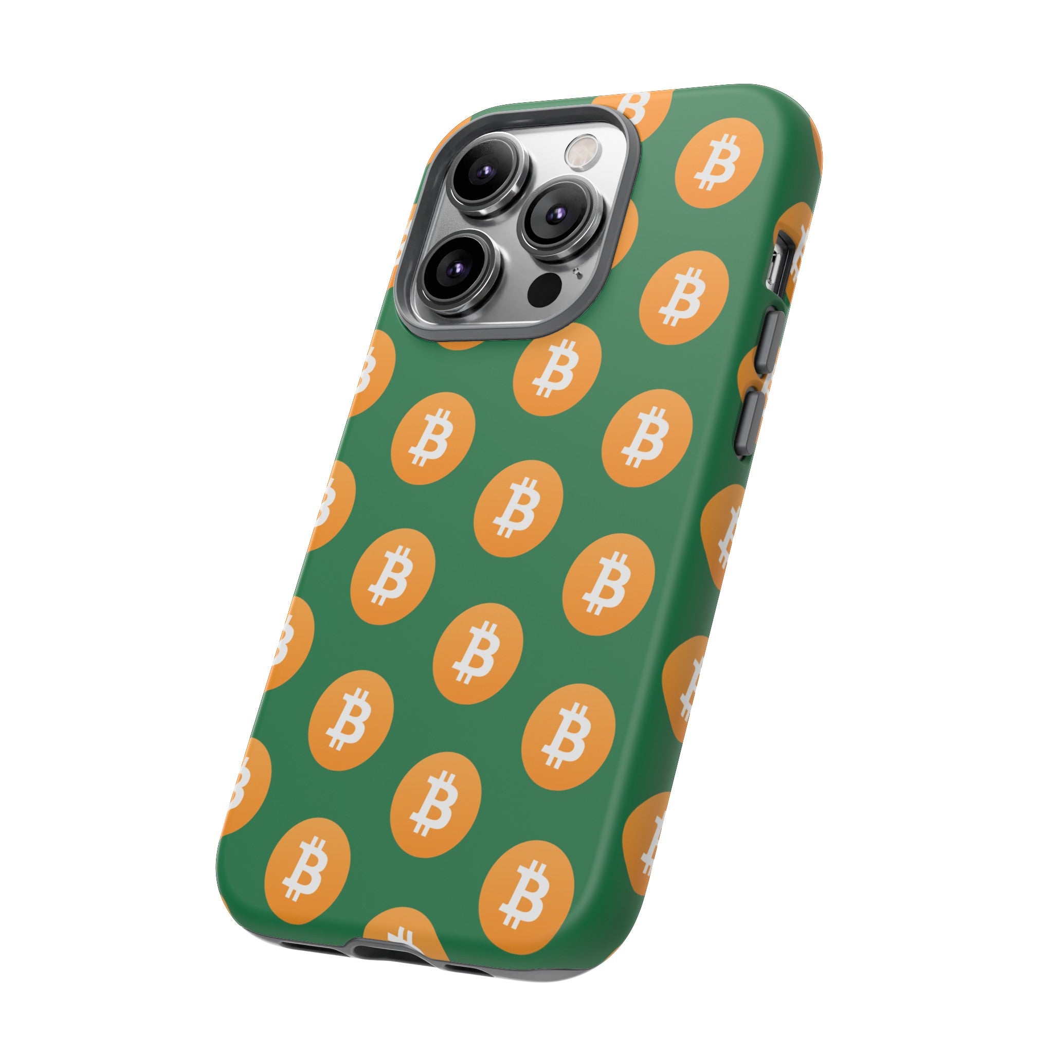 Phone Tough Case - Bitcoin Green Background