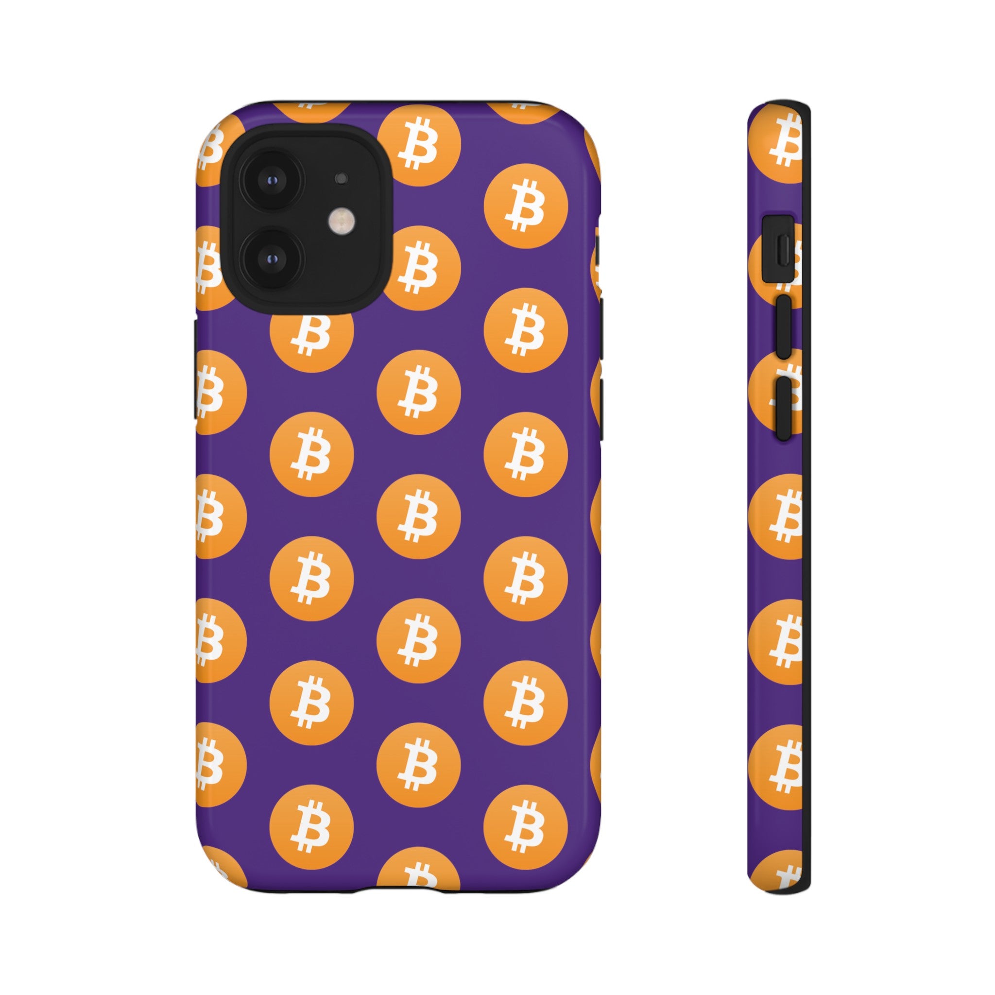 Phone Tough Cases - Bitcoin Purple Background