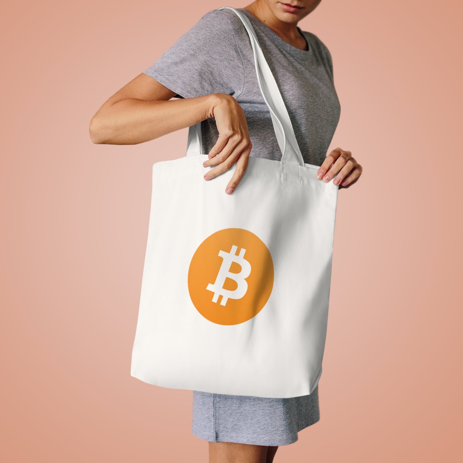 Premium 100% Cotton Tote Bag - Bitcoin