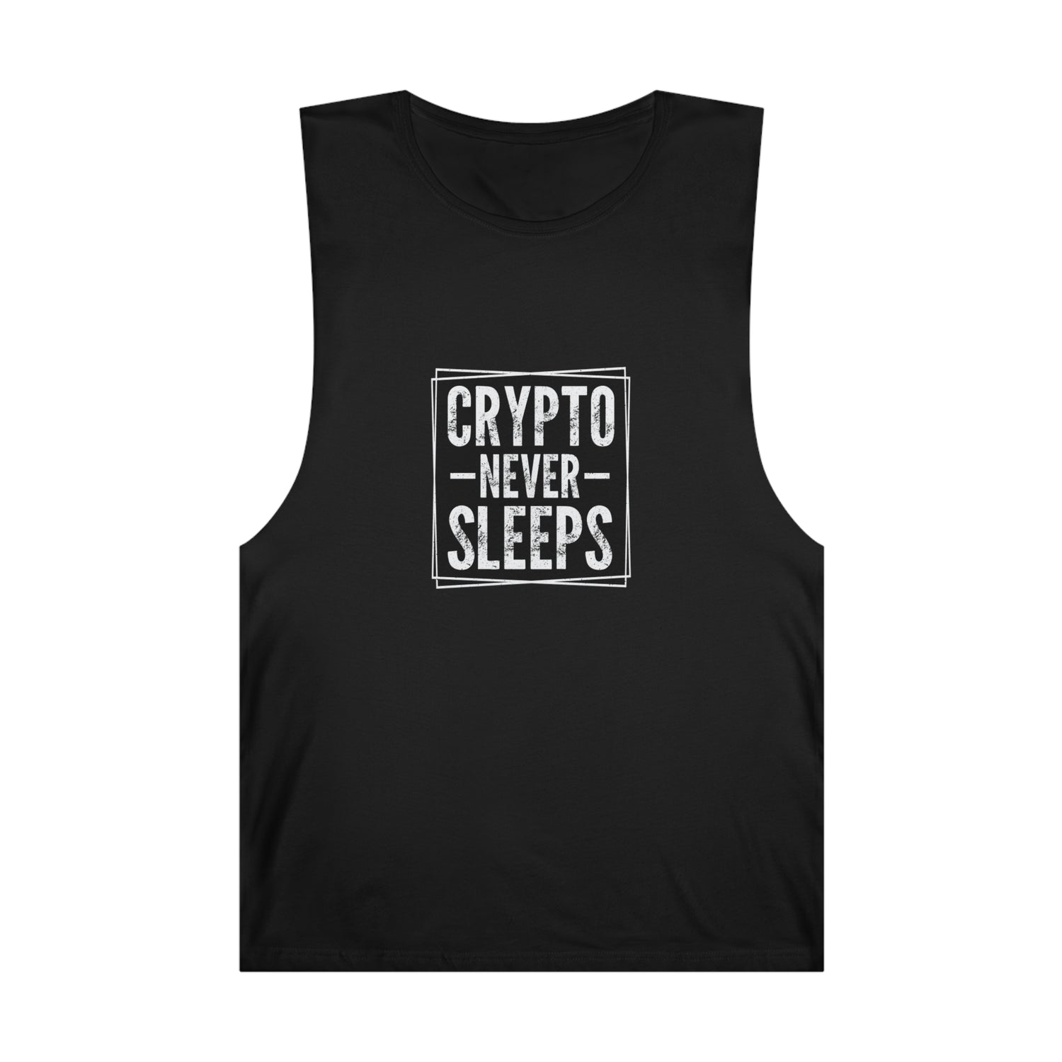 Muscle T-Shirt - Crypto Never Sleeps