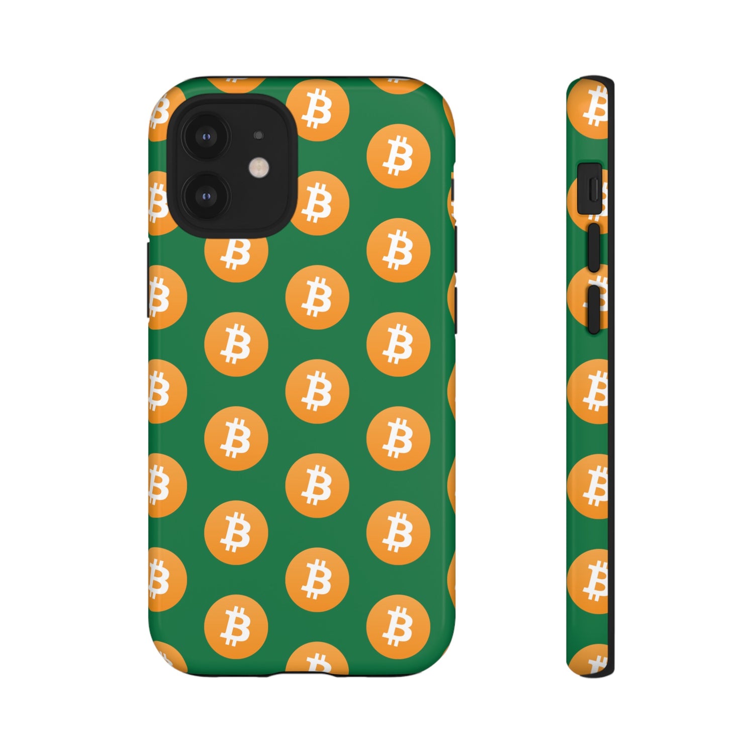 Phone Tough Case - Bitcoin Green Background