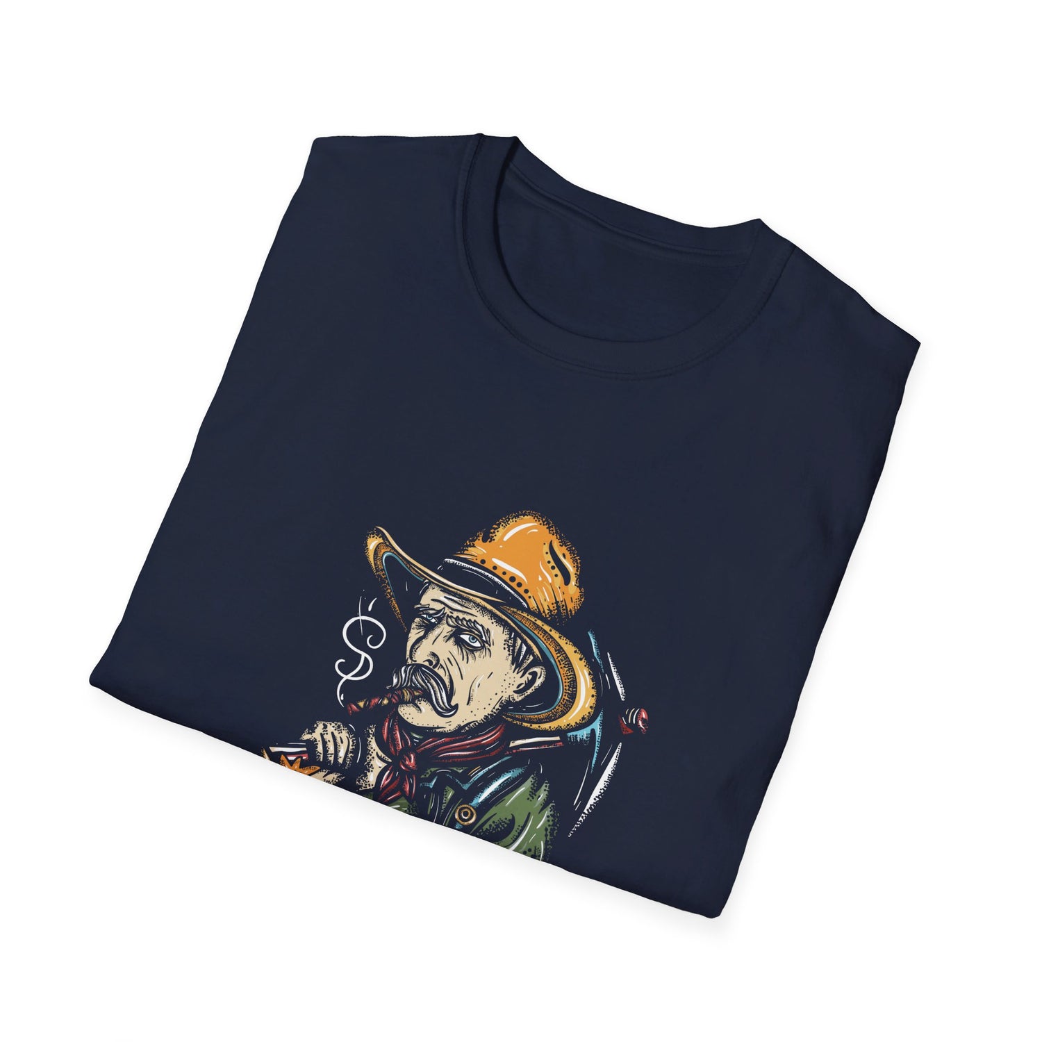 Smoking Bitcoin Man - Cotton T-Shirt