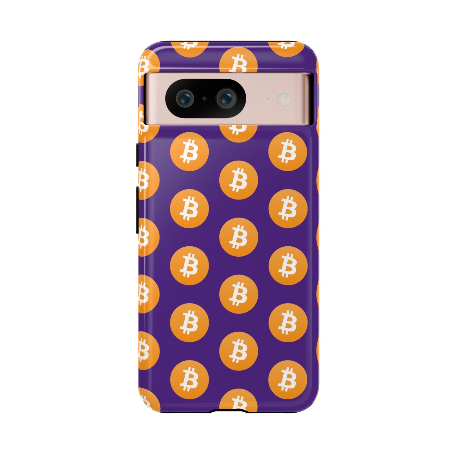 Phone Tough Cases - Bitcoin Purple Background