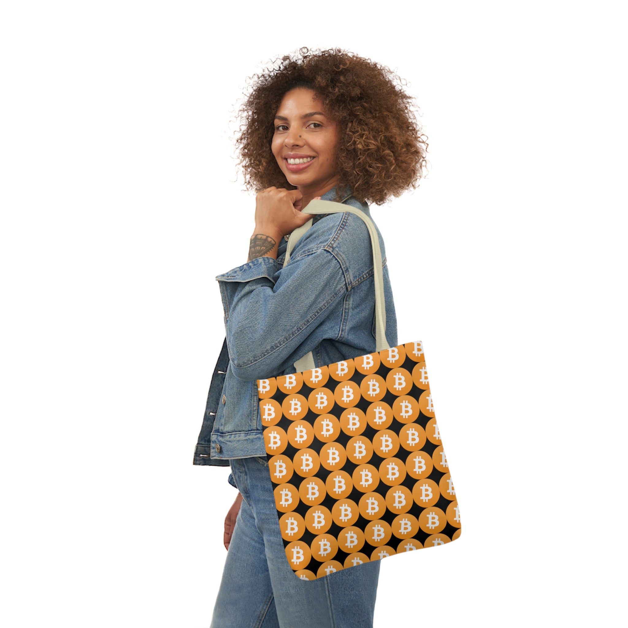 Canvas Tote Bag - Bitcoin Logo