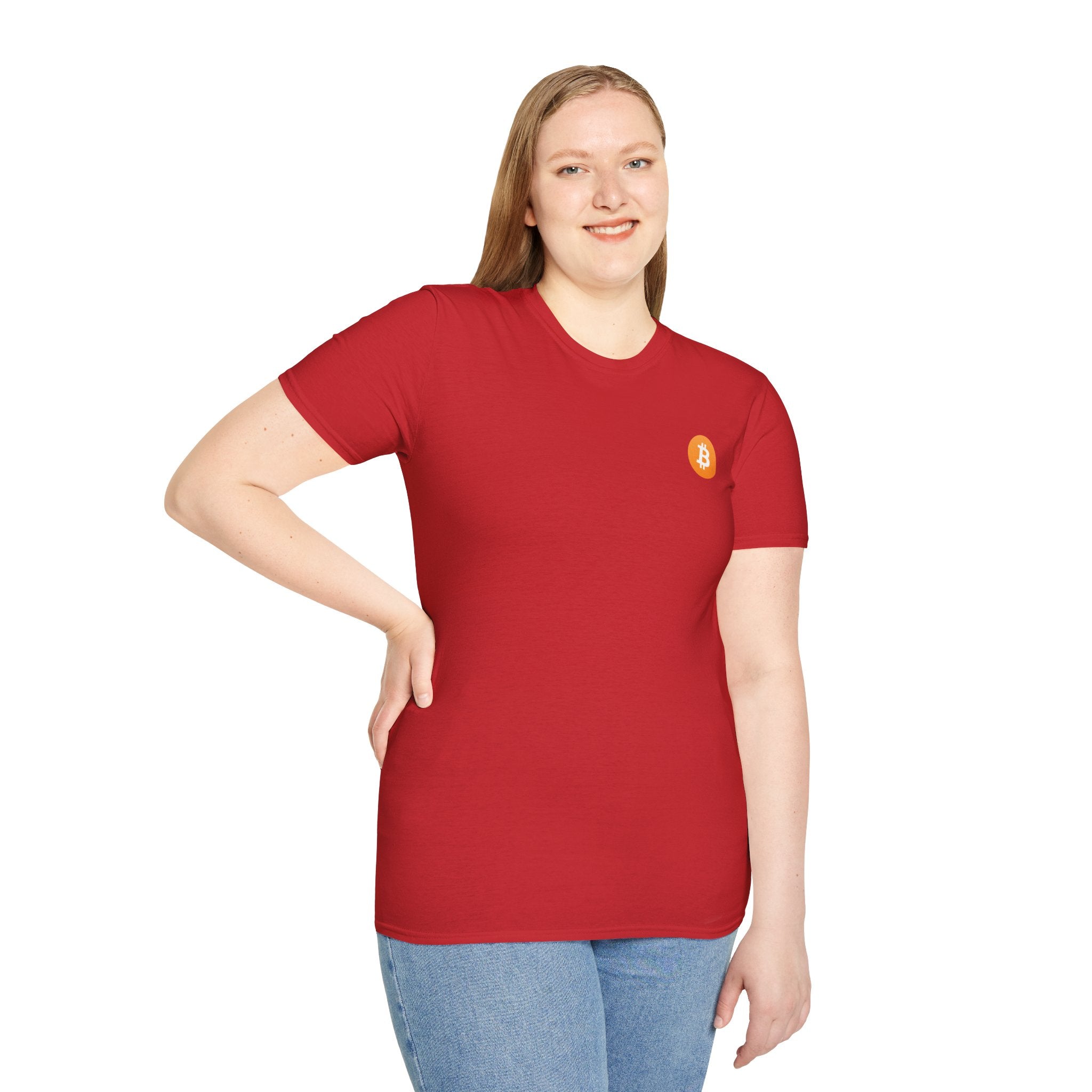 Bitcoin Logo Small - Cotton T-Shirt