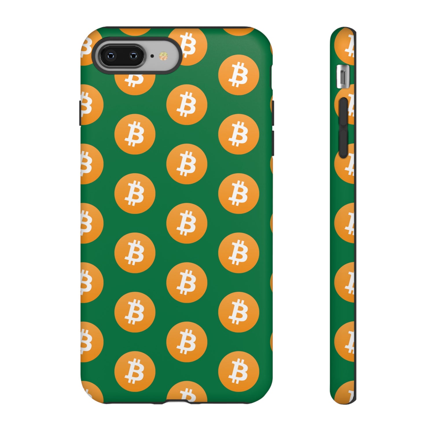 Phone Tough Case - Bitcoin Green Background