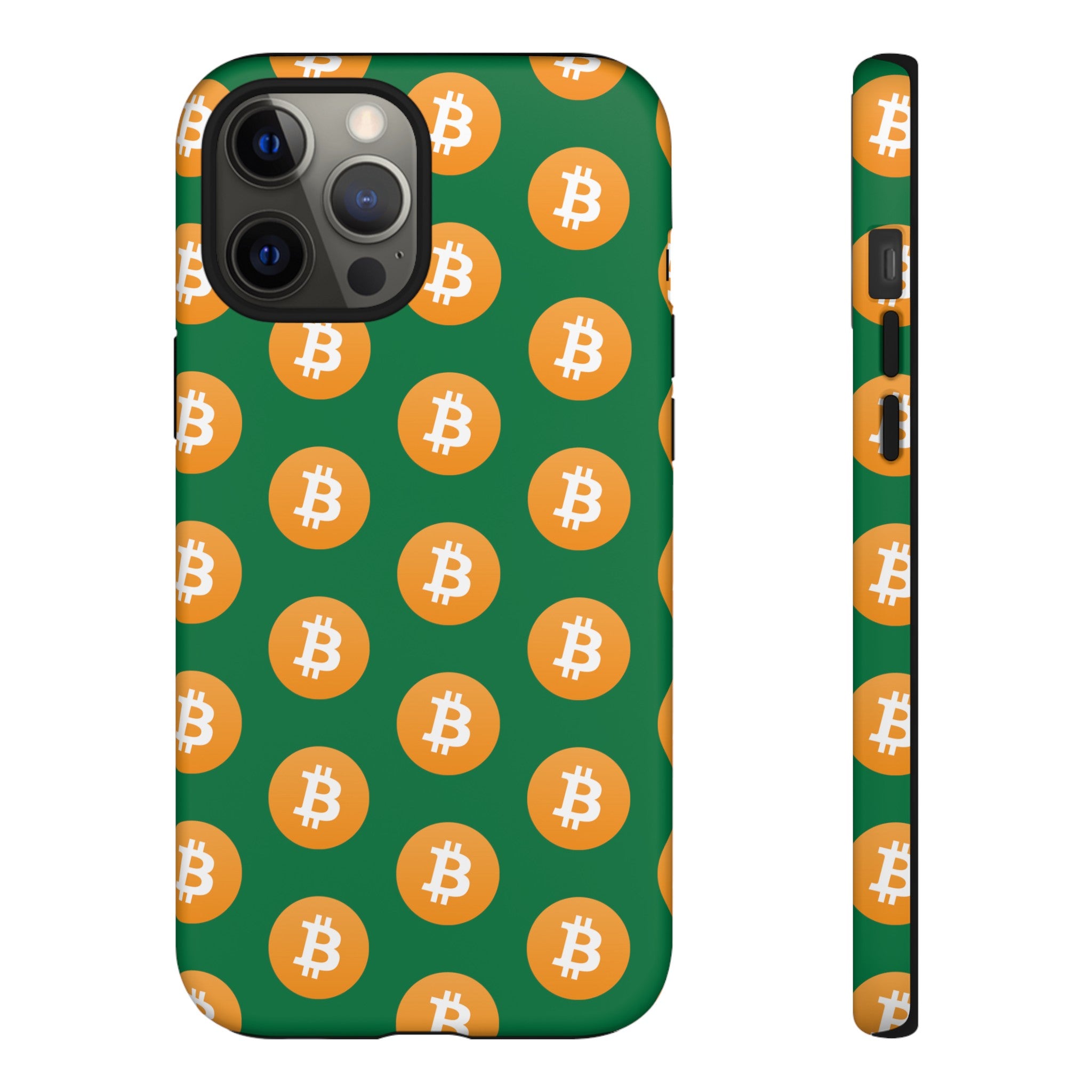 Phone Tough Case - Bitcoin Green Background