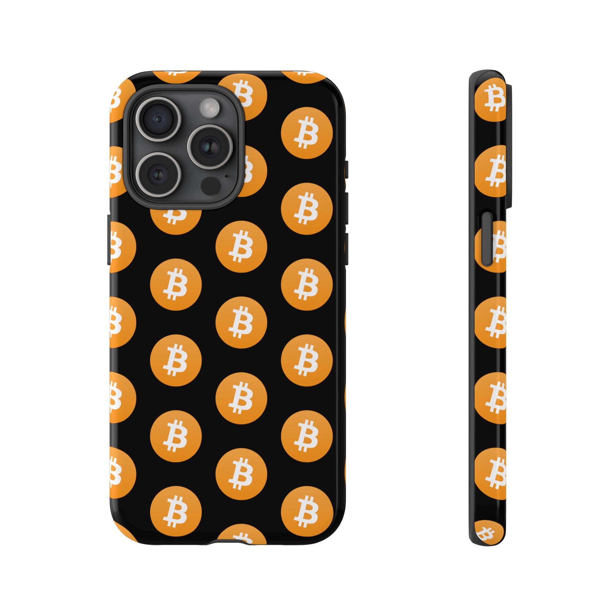 Phone Tough Case - Bitcoin Black Background