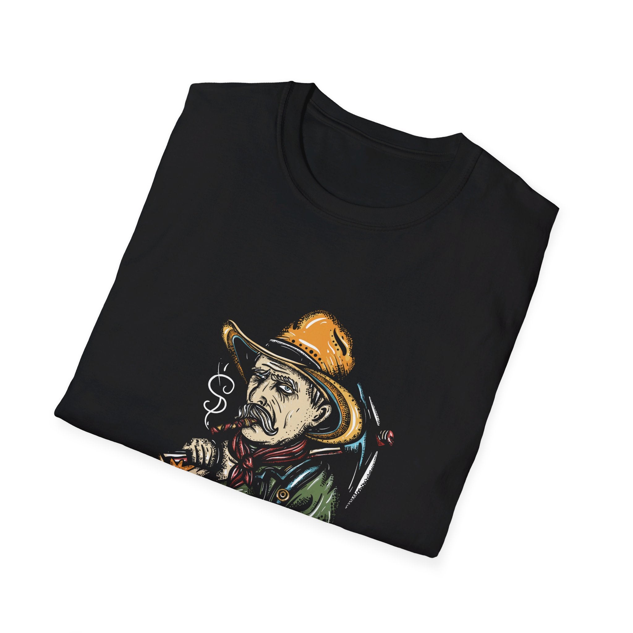 Smoking Bitcoin Man - Cotton T-Shirt