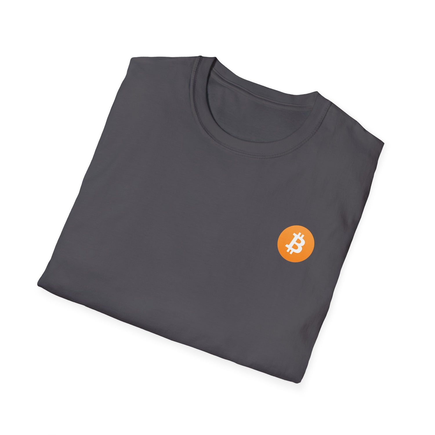 Bitcoin Logo Small - Cotton T-Shirt