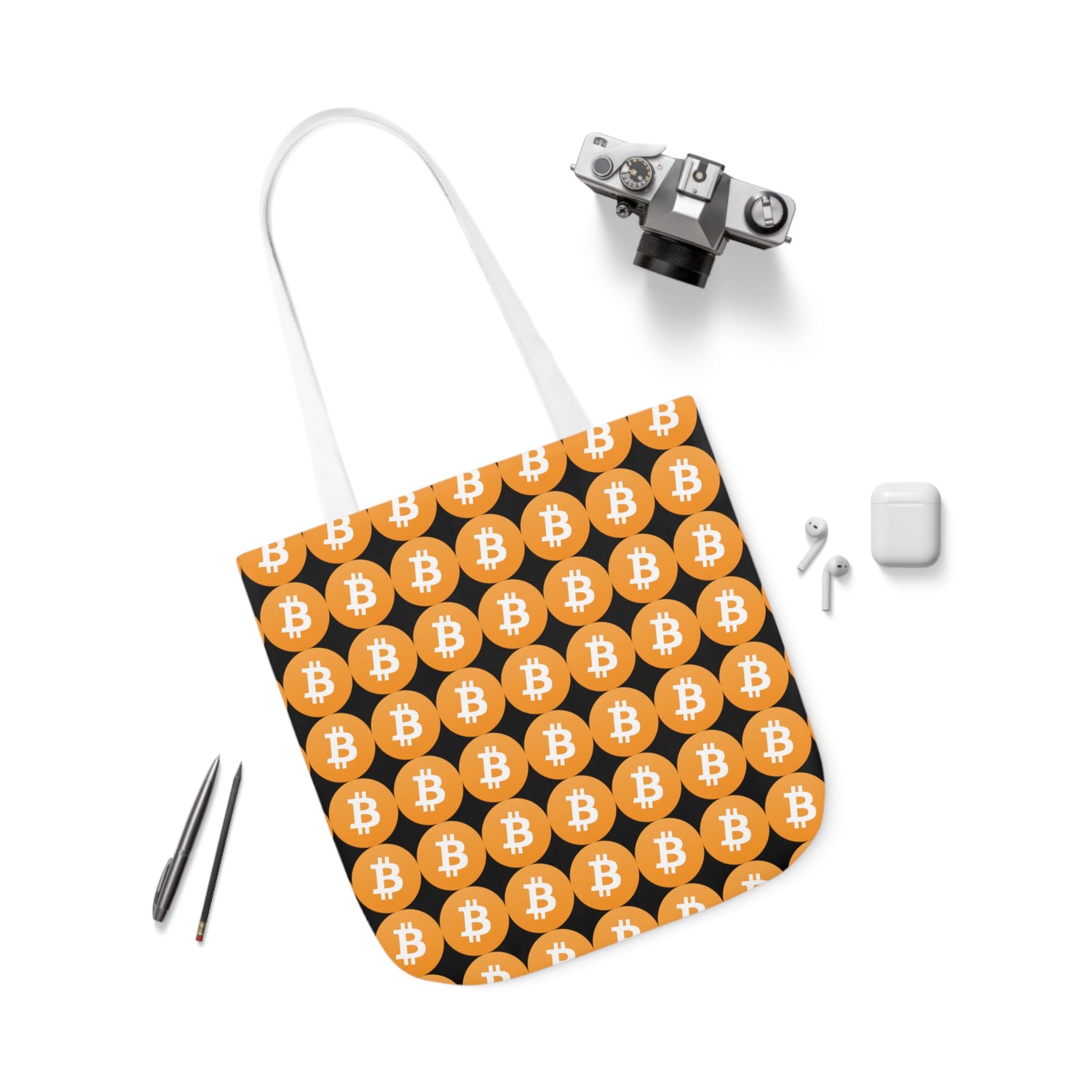 Canvas Tote Bag - Bitcoin Logo