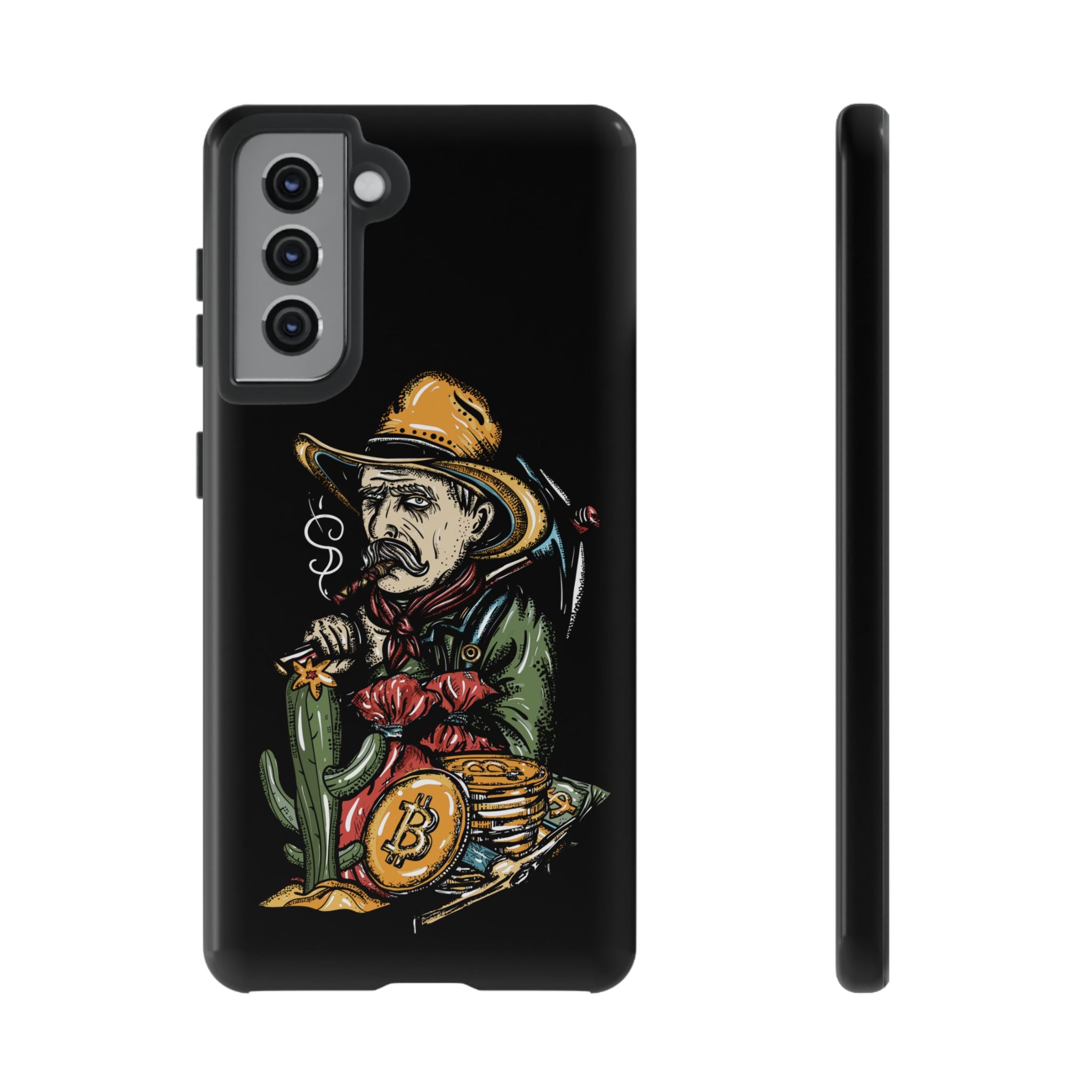 Phone Tough Case - Bitcoin Smoking Man