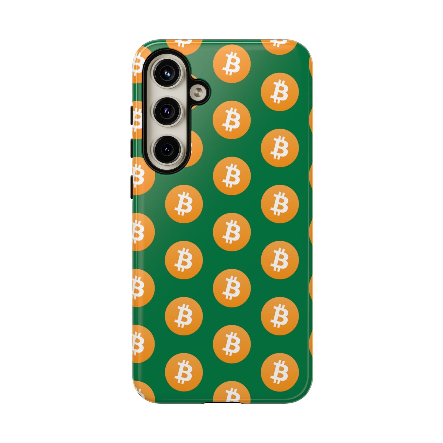 Phone Tough Case - Bitcoin Green Background