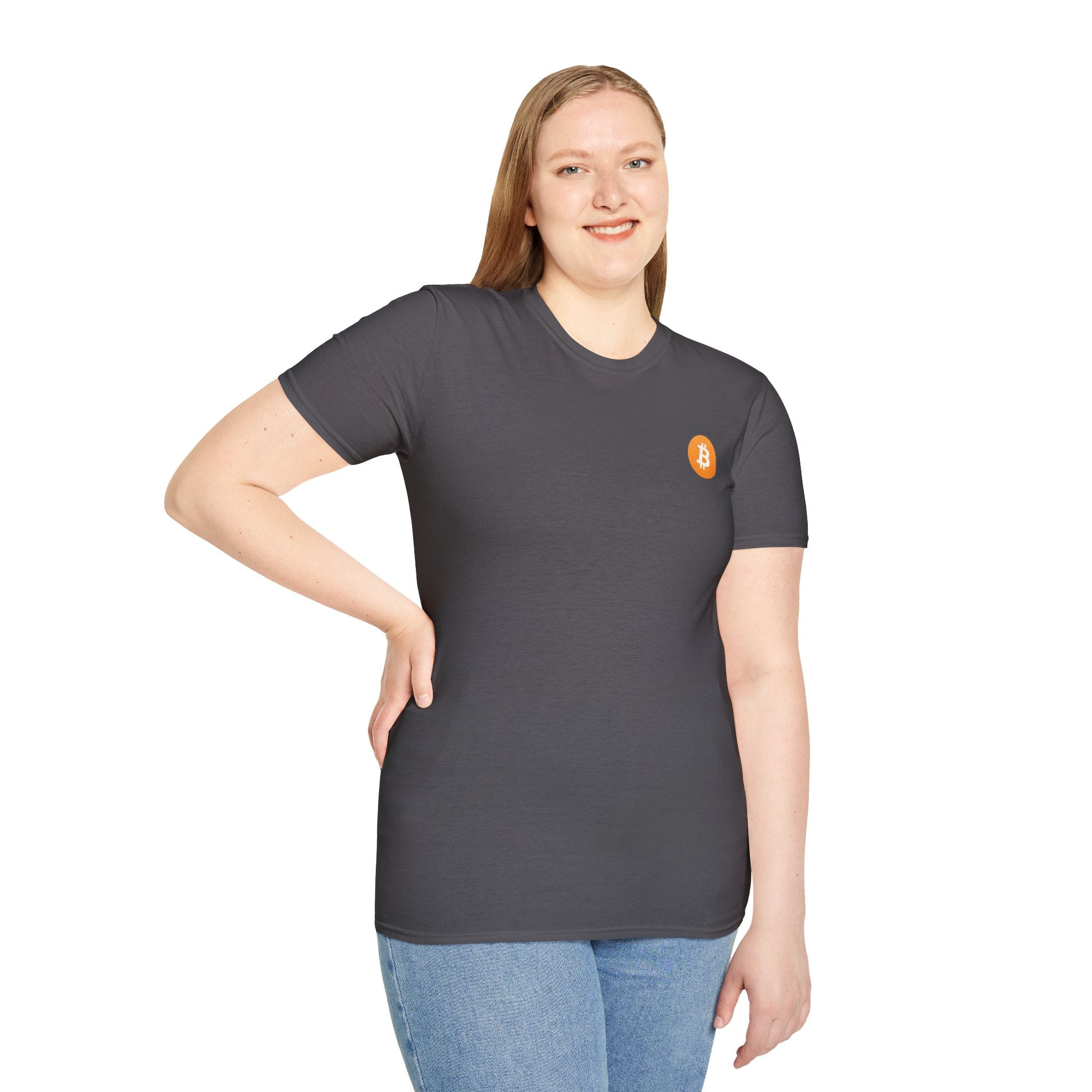 Bitcoin Logo Small - Cotton T-Shirt