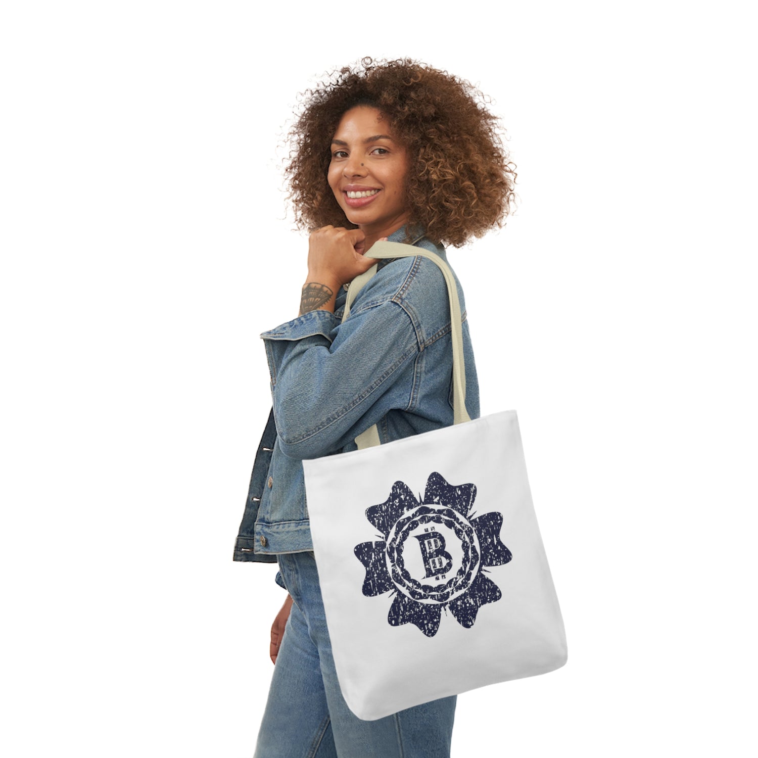 Canvas Tote Bag - Bitcoin Stamp